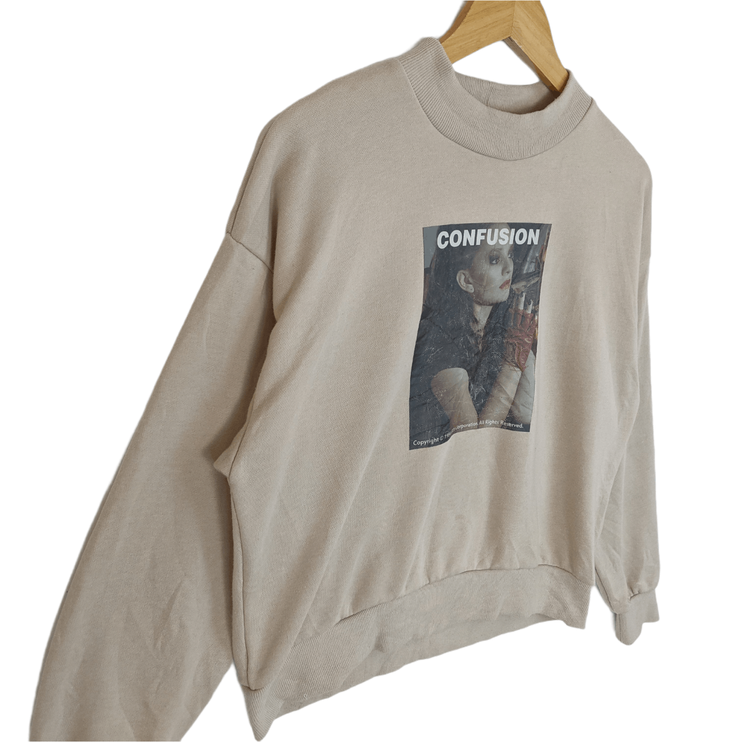 Japanese Brand CONFUSION 1984 Jumper Sweatshirt Size M / US 6-8 / IT 42-44 - 3 Thumbnail