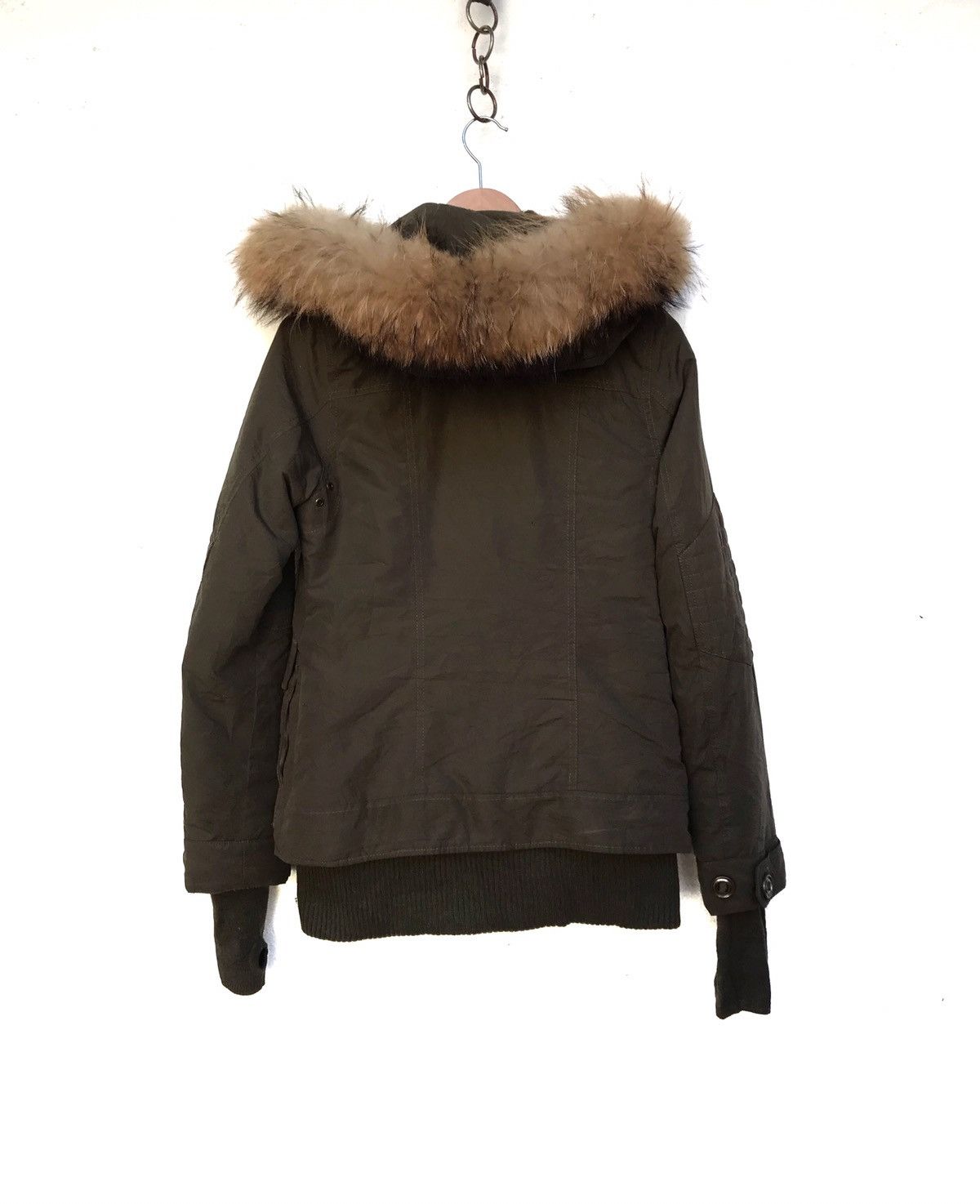 Vintage 🔥Sly Military Jacket With Faux Sherling Hoodies Size US S / EU 44-46 / 1 - 2 Thumbnail
