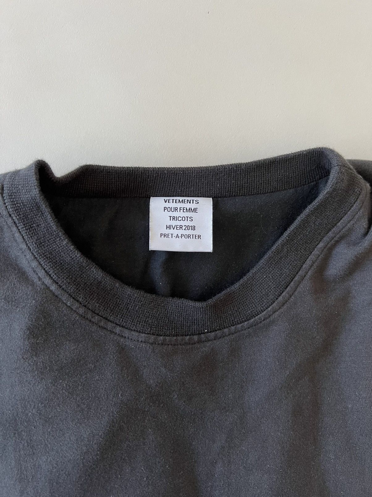 Vetements Vetements Layered Oversized Longsleeve “Paris”T-shirt Size US M / EU 48-50 / 2 - 5 Thumbnail