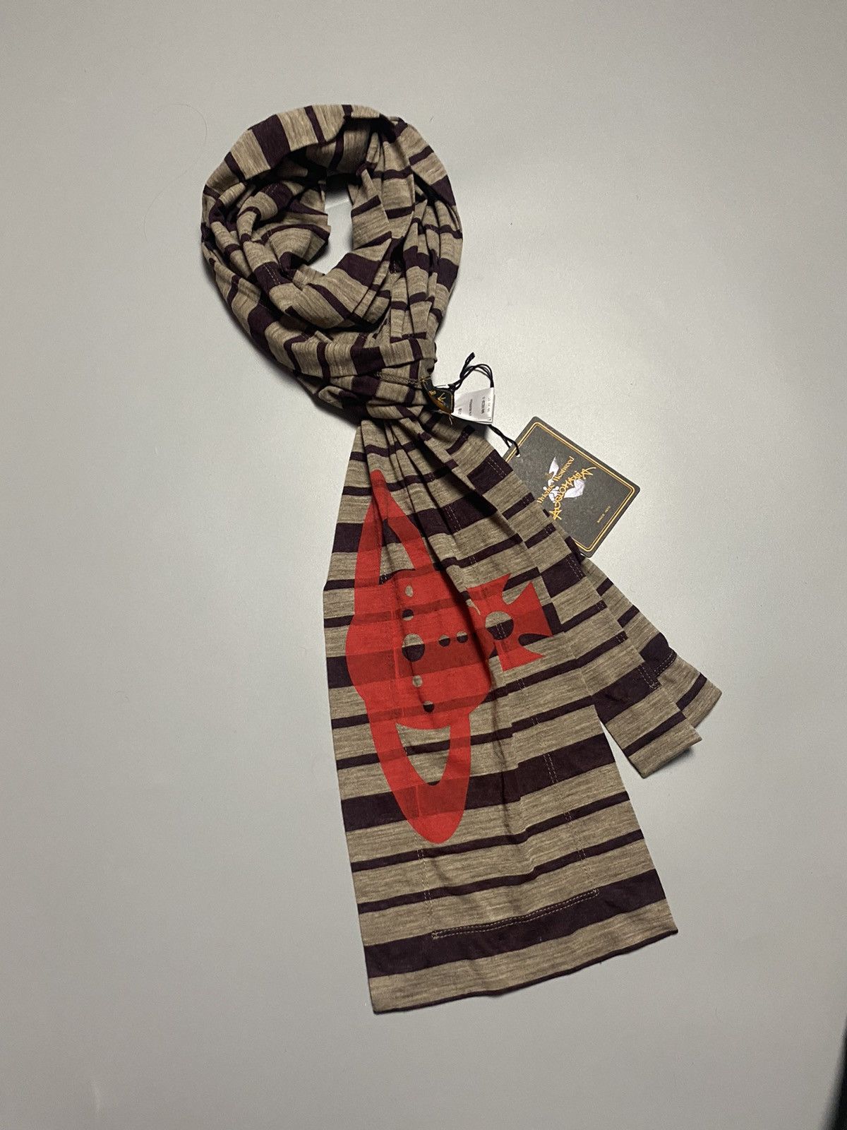 Vivienne Westwood Vivienne Westwood 🪐 wool scarf Anglomania Big Orb logo print Size ONE SIZE - 8 Thumbnail