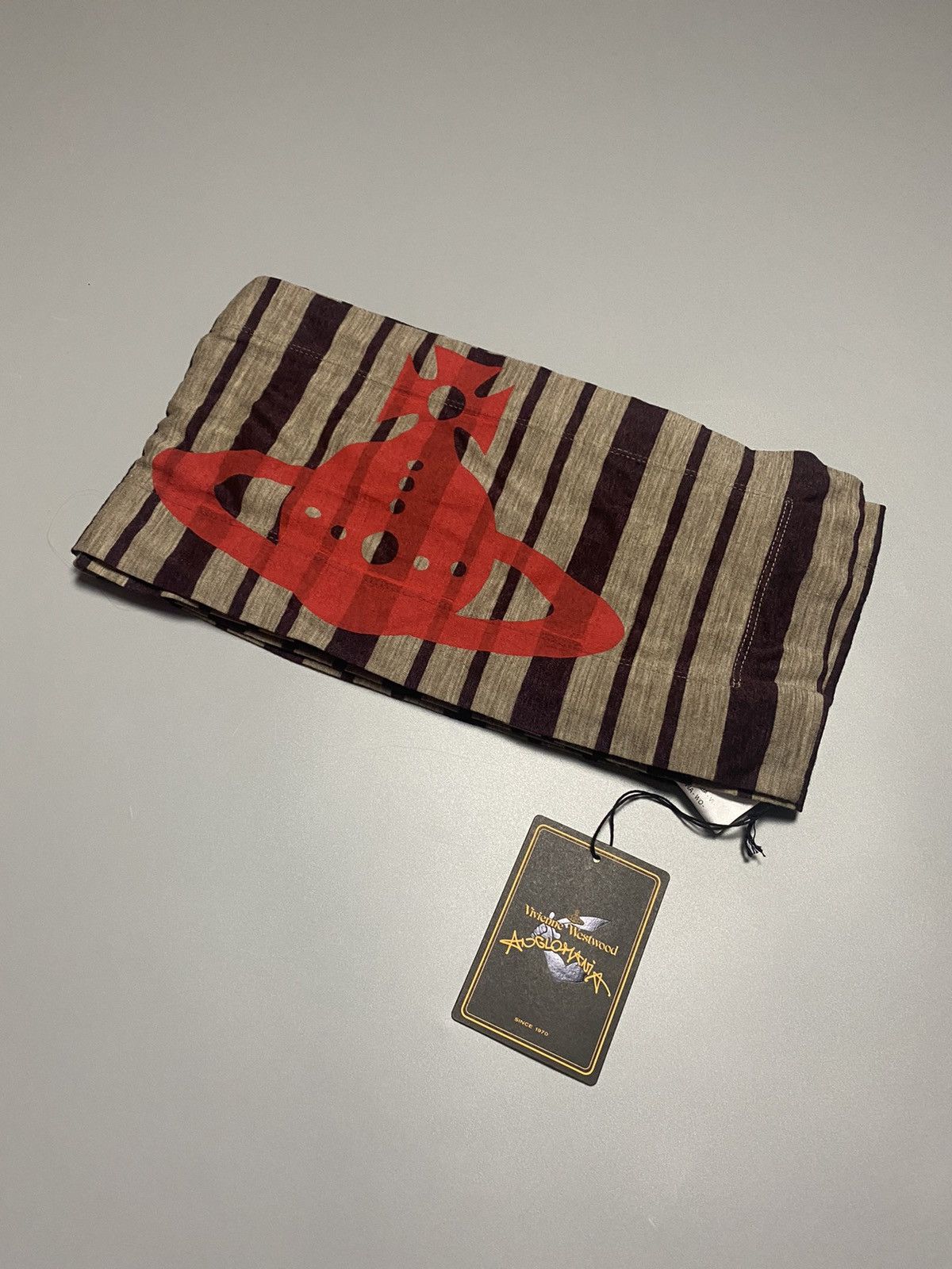 Vivienne Westwood Vivienne Westwood 🪐 wool scarf Anglomania Big Orb logo print Size ONE SIZE - 15 Thumbnail