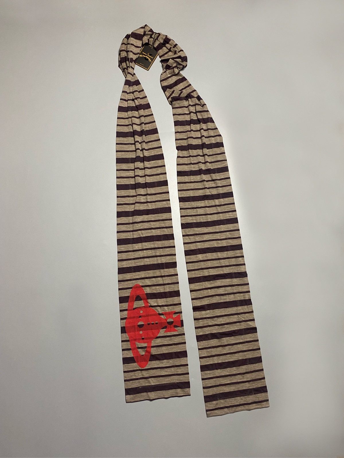 Vivienne Westwood Vivienne Westwood 🪐 wool scarf Anglomania Big Orb logo print Size ONE SIZE - 10 Thumbnail