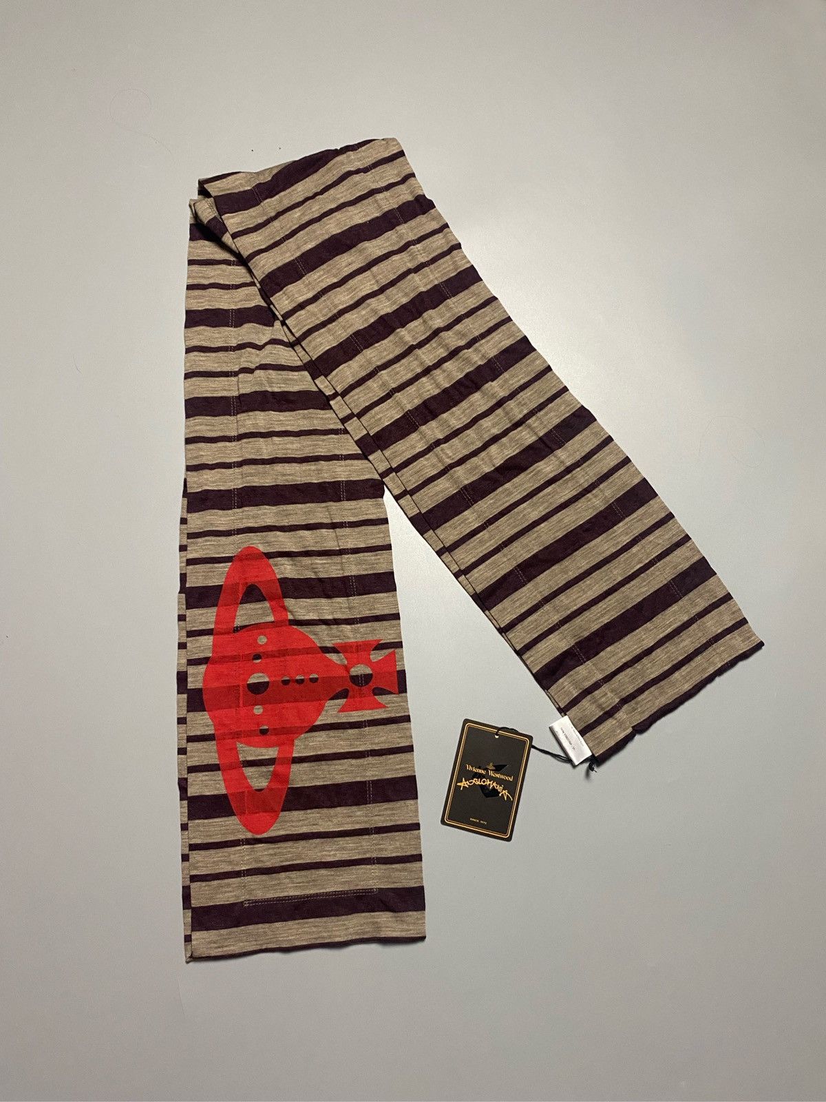 Vivienne Westwood Vivienne Westwood 🪐 wool scarf Anglomania Big Orb logo print Size ONE SIZE - 11 Thumbnail