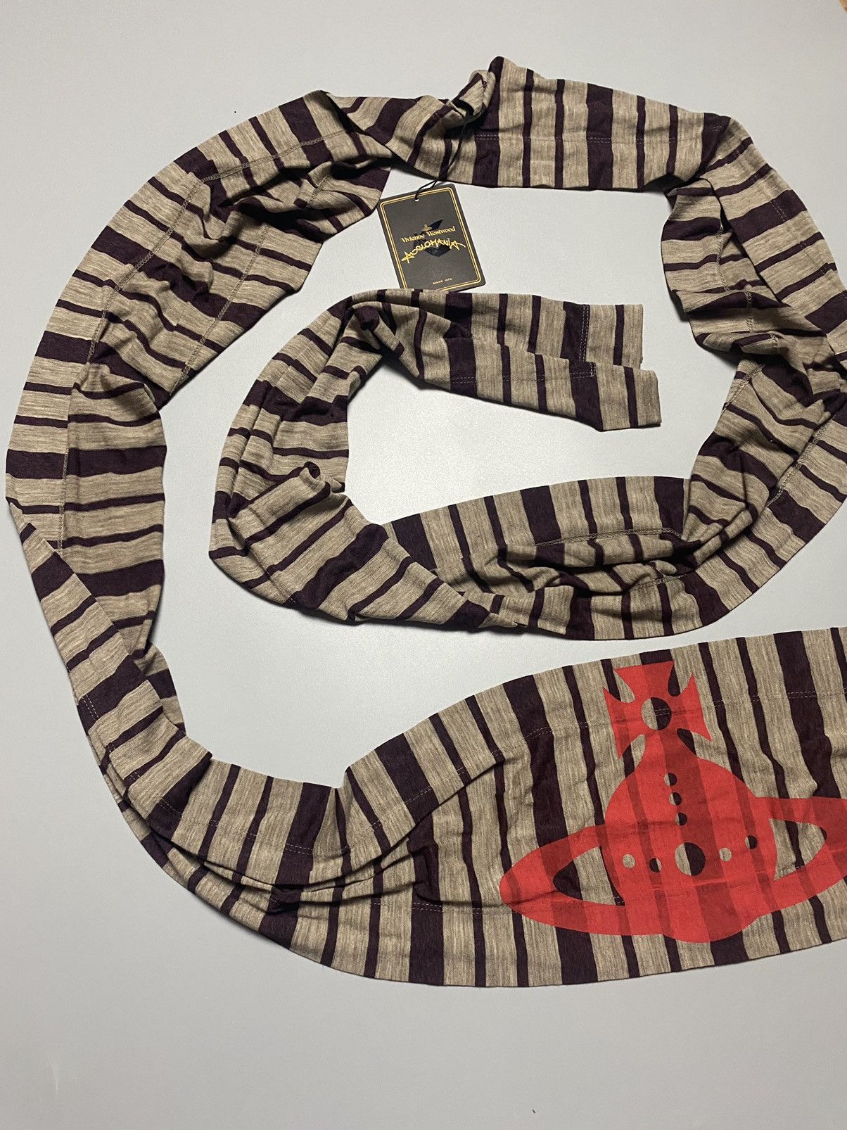 Vivienne Westwood Vivienne Westwood 🪐 wool scarf Anglomania Big Orb logo print Size ONE SIZE - 9 Thumbnail