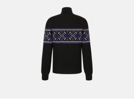 Dior Black Ribbed Wool Sweater Size US M / EU 48-50 / 2 - 2 Thumbnail