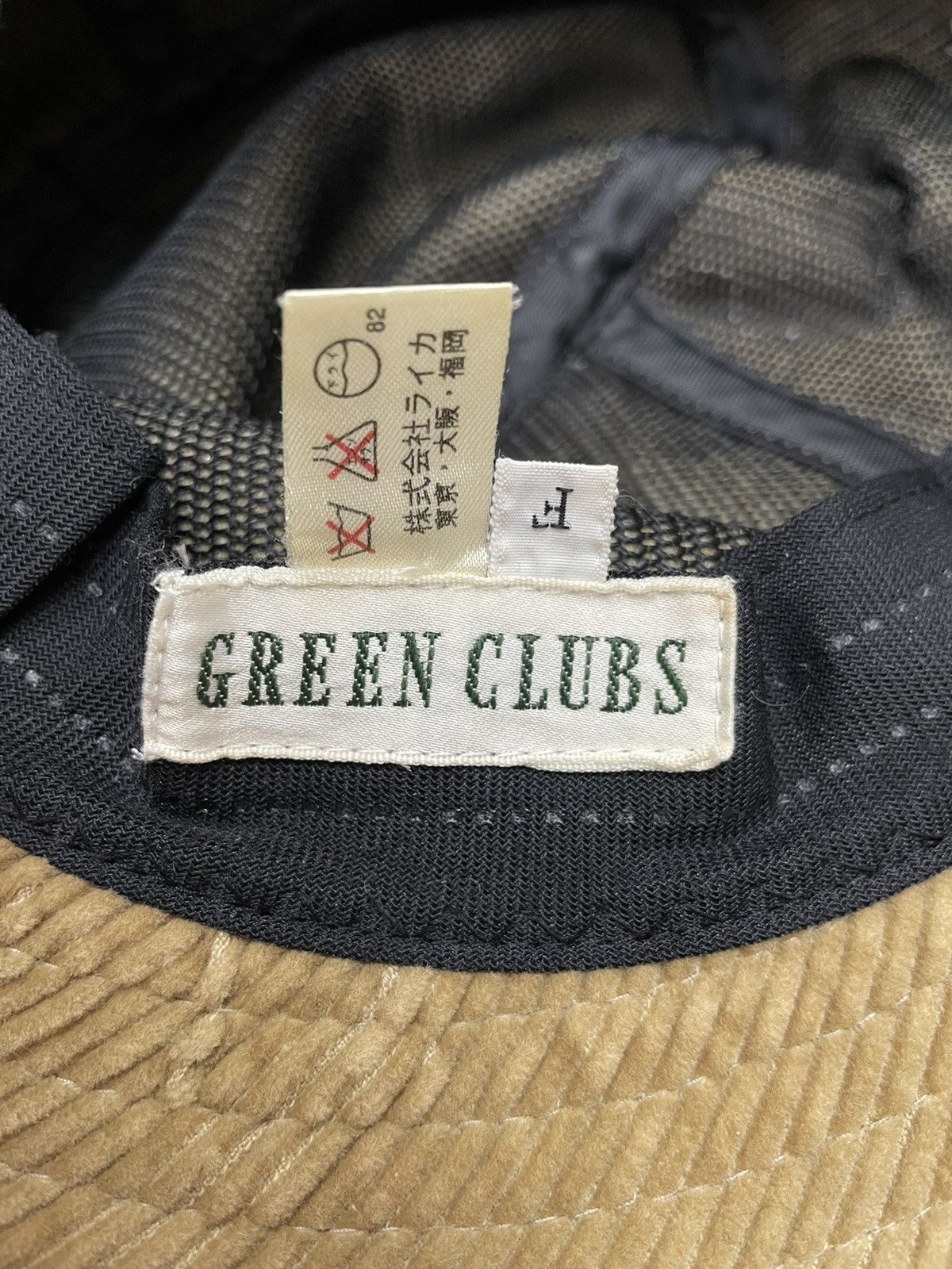Japanese Brand DOPE🔥Vtg GREEN CLUB Embroidery TOM CAT Corduroy Bucket Hat Size ONE SIZE - 9 Thumbnail