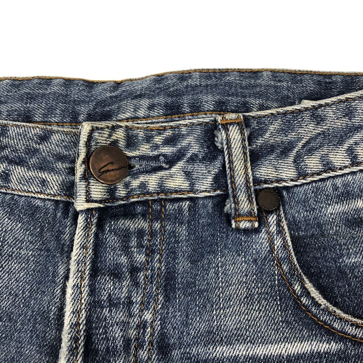 Japanese Brand Vintage Stunning Lure selvedge Jeans nice design Size US 29 - 5 Thumbnail