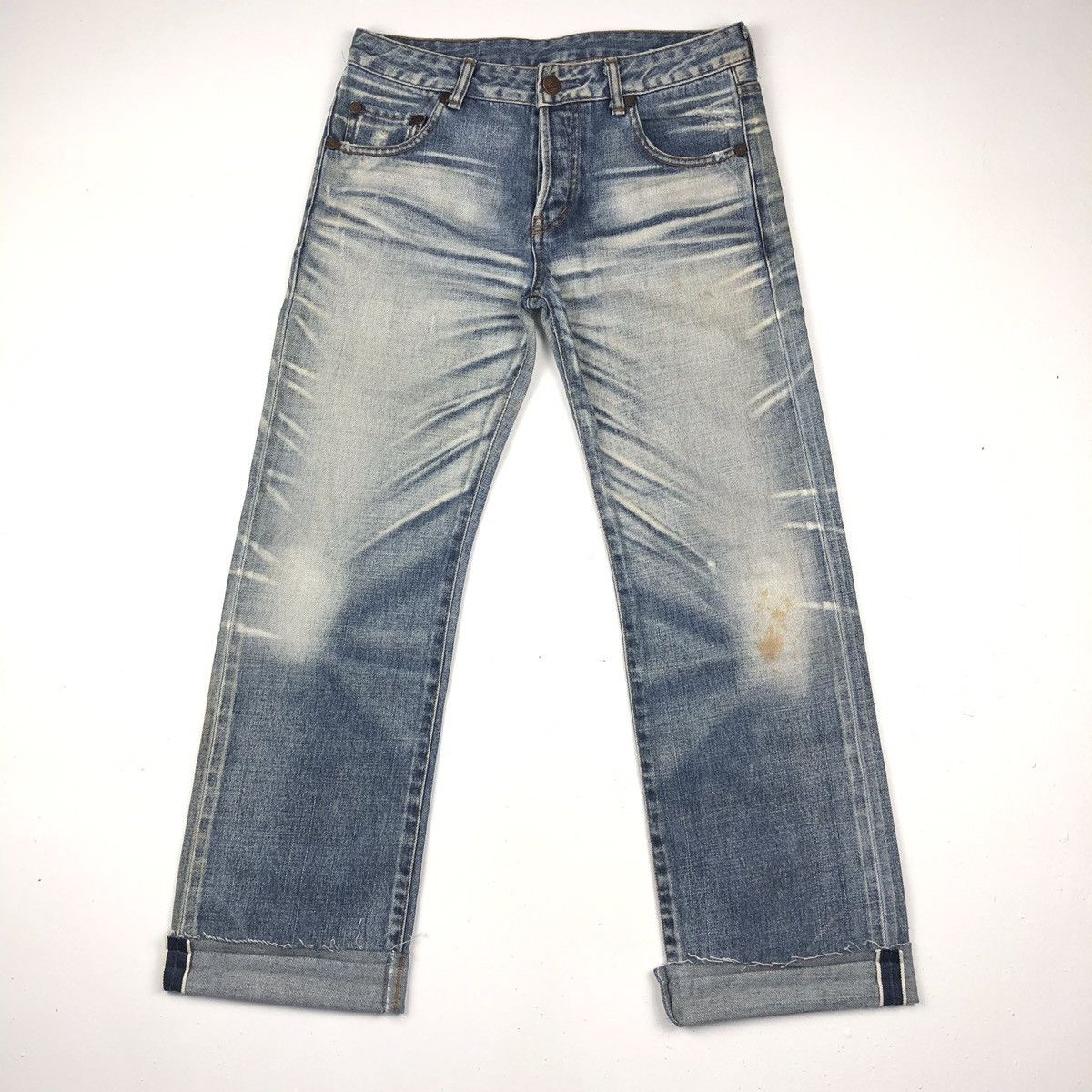 Japanese Brand Vintage Stunning Lure selvedge Jeans nice design Size US 29 - 1 Thumbnail