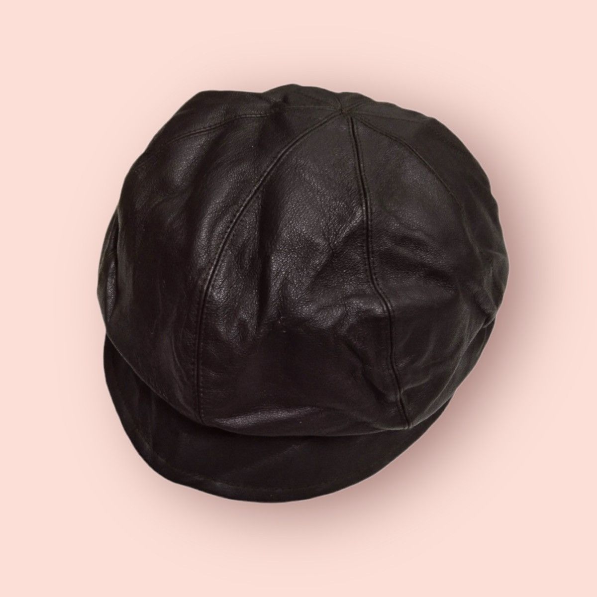 Japanese Brand × Leather VINTAGE ELITE CHAPEAU LEATHER NEWSBOYS HAT Size ONE SIZE - 10 Thumbnail