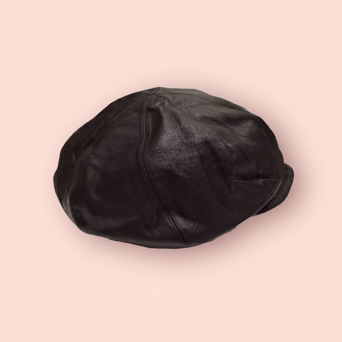 Japanese Brand × Leather VINTAGE ELITE CHAPEAU LEATHER NEWSBOYS HAT Size ONE SIZE - 8 Thumbnail
