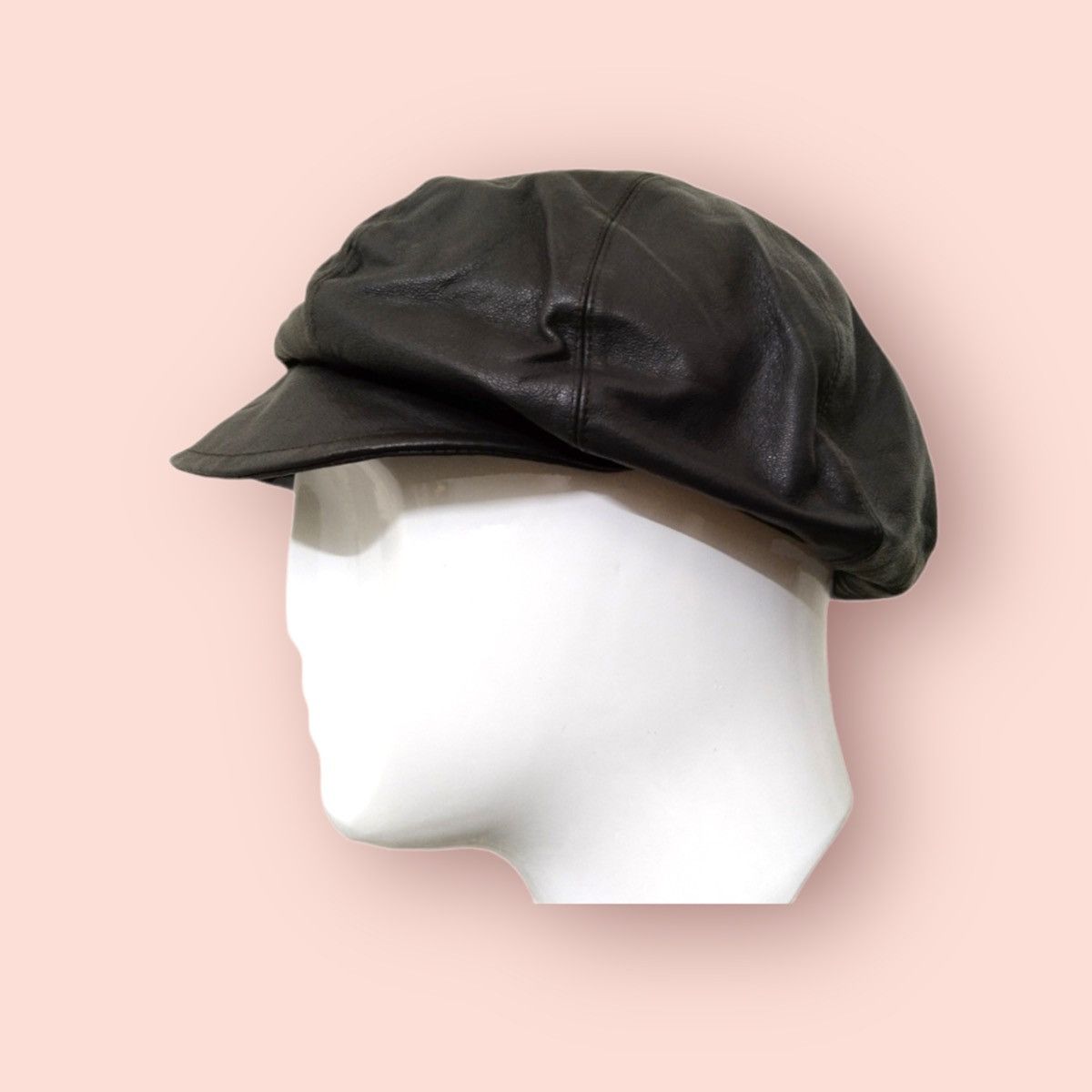 Japanese Brand × Leather VINTAGE ELITE CHAPEAU LEATHER NEWSBOYS HAT Size ONE SIZE - 2 Thumbnail