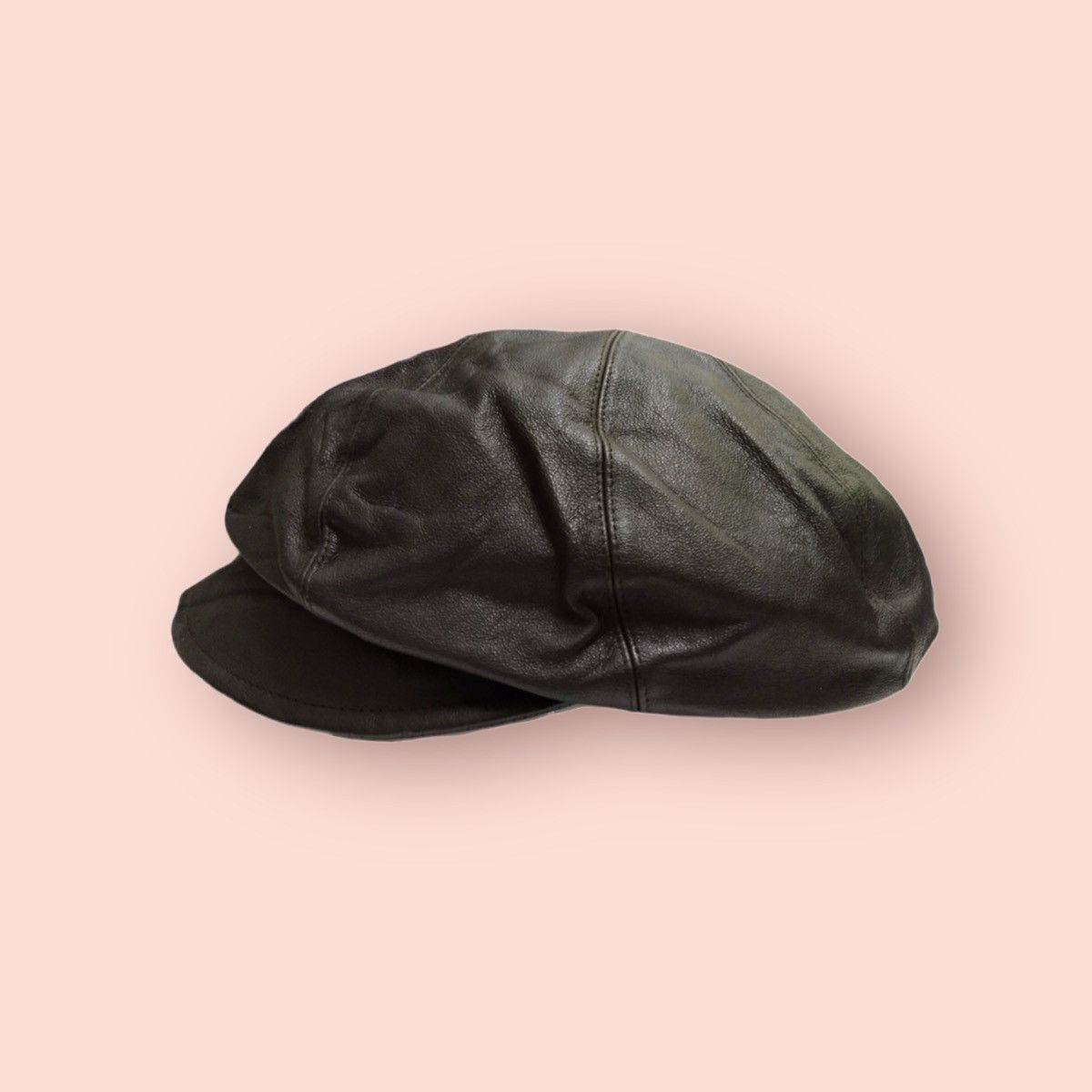 Japanese Brand × Leather VINTAGE ELITE CHAPEAU LEATHER NEWSBOYS HAT Size ONE SIZE - 9 Thumbnail