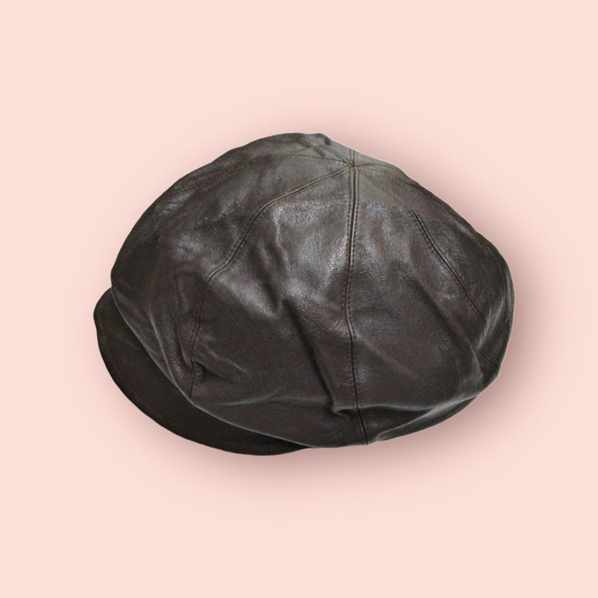 Japanese Brand × Leather VINTAGE ELITE CHAPEAU LEATHER NEWSBOYS HAT Size ONE SIZE - 11 Thumbnail