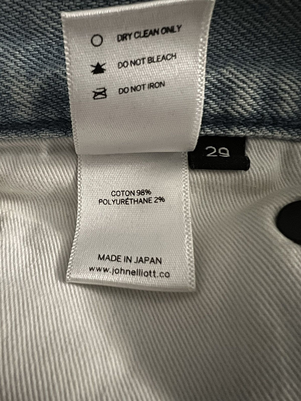 John Elliott Cast 2 Faded Distressed Denim Size US 29 - 7 Thumbnail
