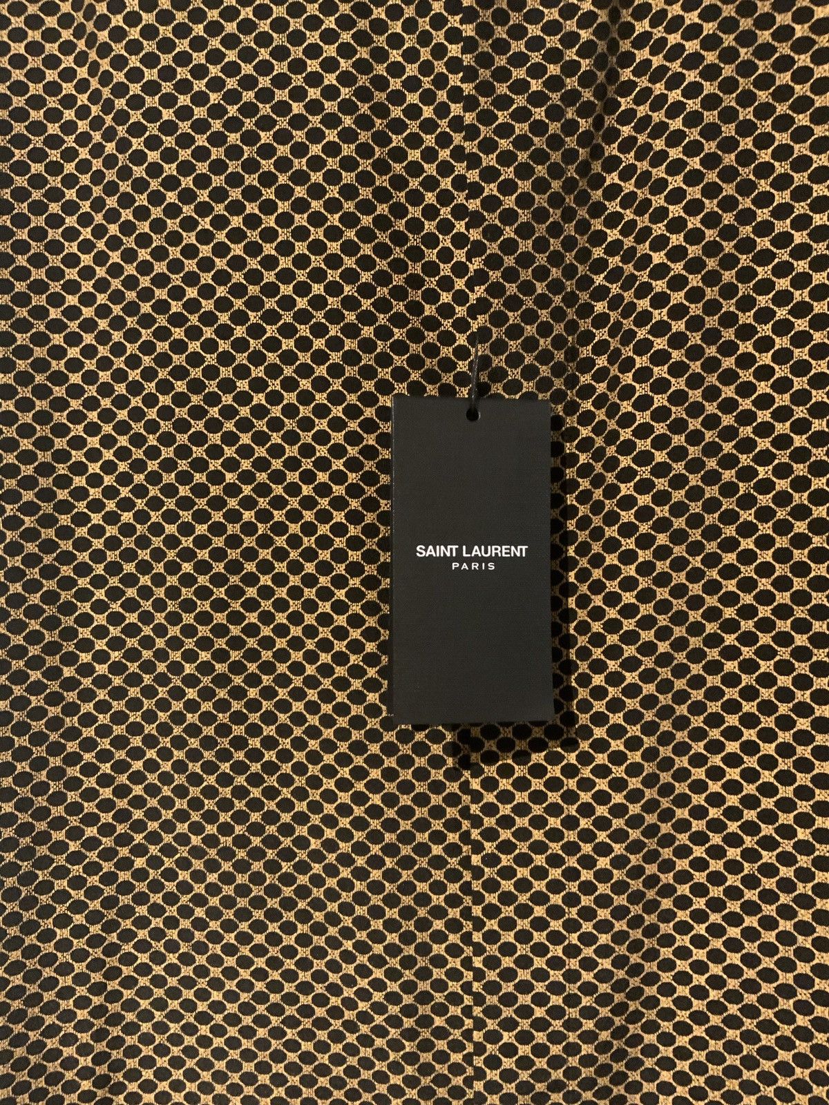 Saint Laurent Paris Silk FW18 Gold and Black Button Up Size US S / EU 44-46 / 1 - 3 Thumbnail