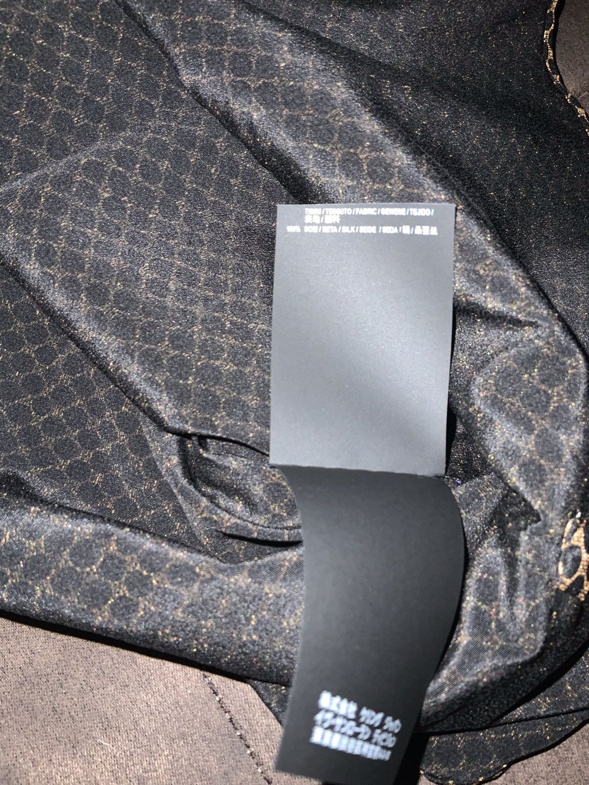 Saint Laurent Paris Silk FW18 Gold and Black Button Up Size US S / EU 44-46 / 1 - 11 Thumbnail