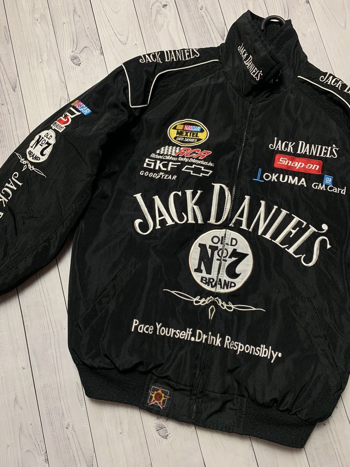 Vintage Vintage Racing jacket Jack Daniels multi logo Chevrolet Size US S / EU 44-46 / 1 - 2 Thumbnail