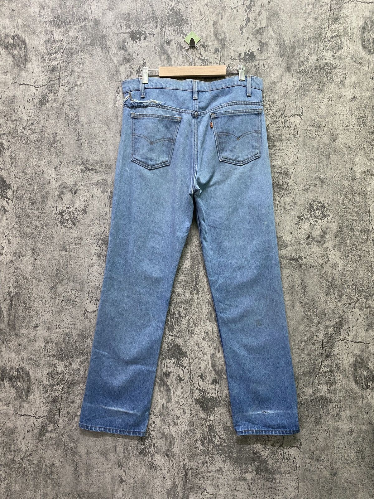 image of Distressed Denim x Levis Vintage 90's Levis Orange Tab Distressed Jean - L71 in Blue, Men's (Size 3