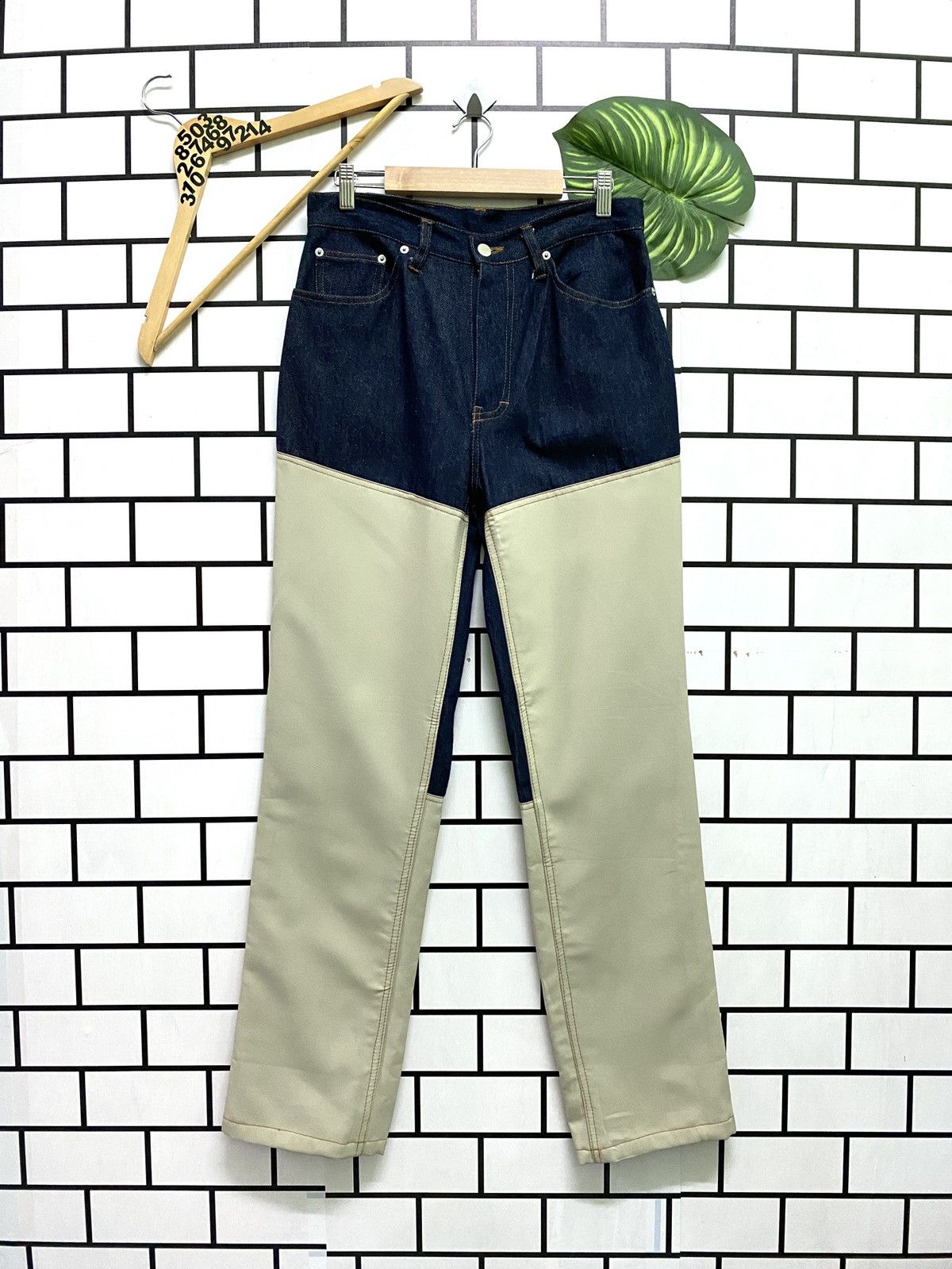image of Camel Reconstructed Hybrid 2 Tone Denim in Blue, Men's (Size 29)