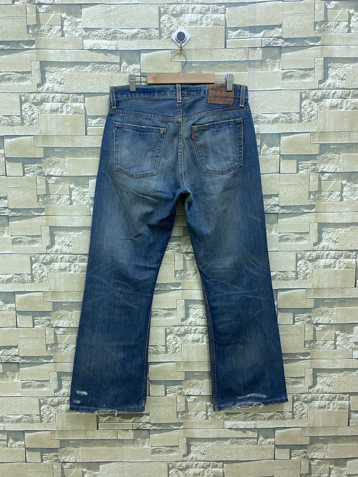 Levi's × Levi's Vintage Clothing × Vintage Vintage Levi's 527 Distressed Denim Bootcut Flared Jeans Size US 31 - 2 Thumbnail
