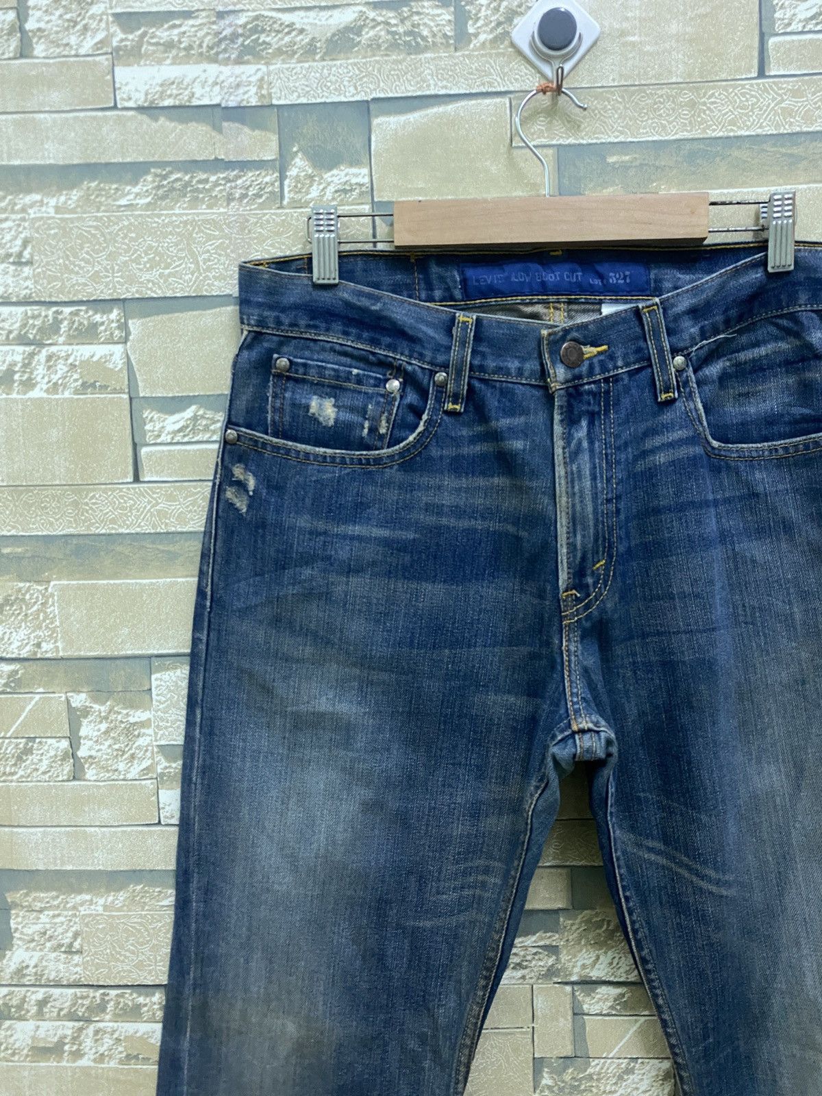 Levi's × Levi's Vintage Clothing × Vintage Vintage Levi's 527 Distressed Denim Bootcut Flared Jeans Size US 31 - 4 Thumbnail
