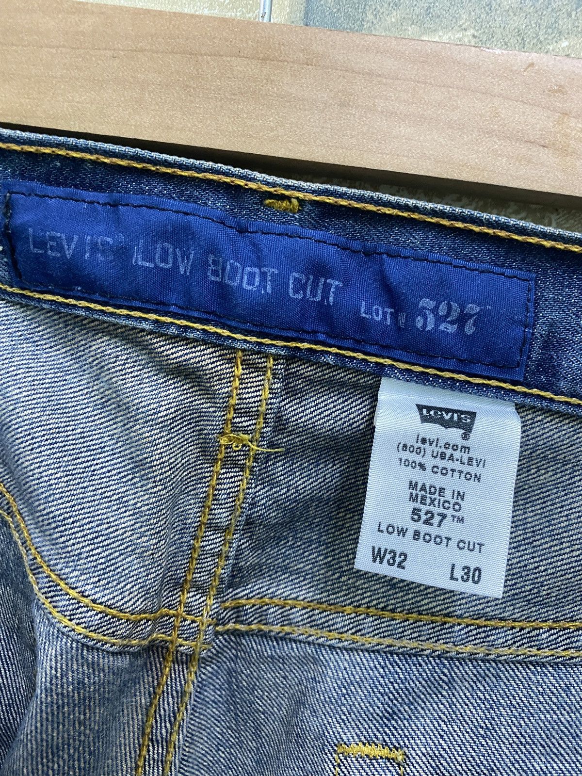 Levi's × Levi's Vintage Clothing × Vintage Vintage Levi's 527 Distressed Denim Bootcut Flared Jeans Size US 31 - 22 Thumbnail