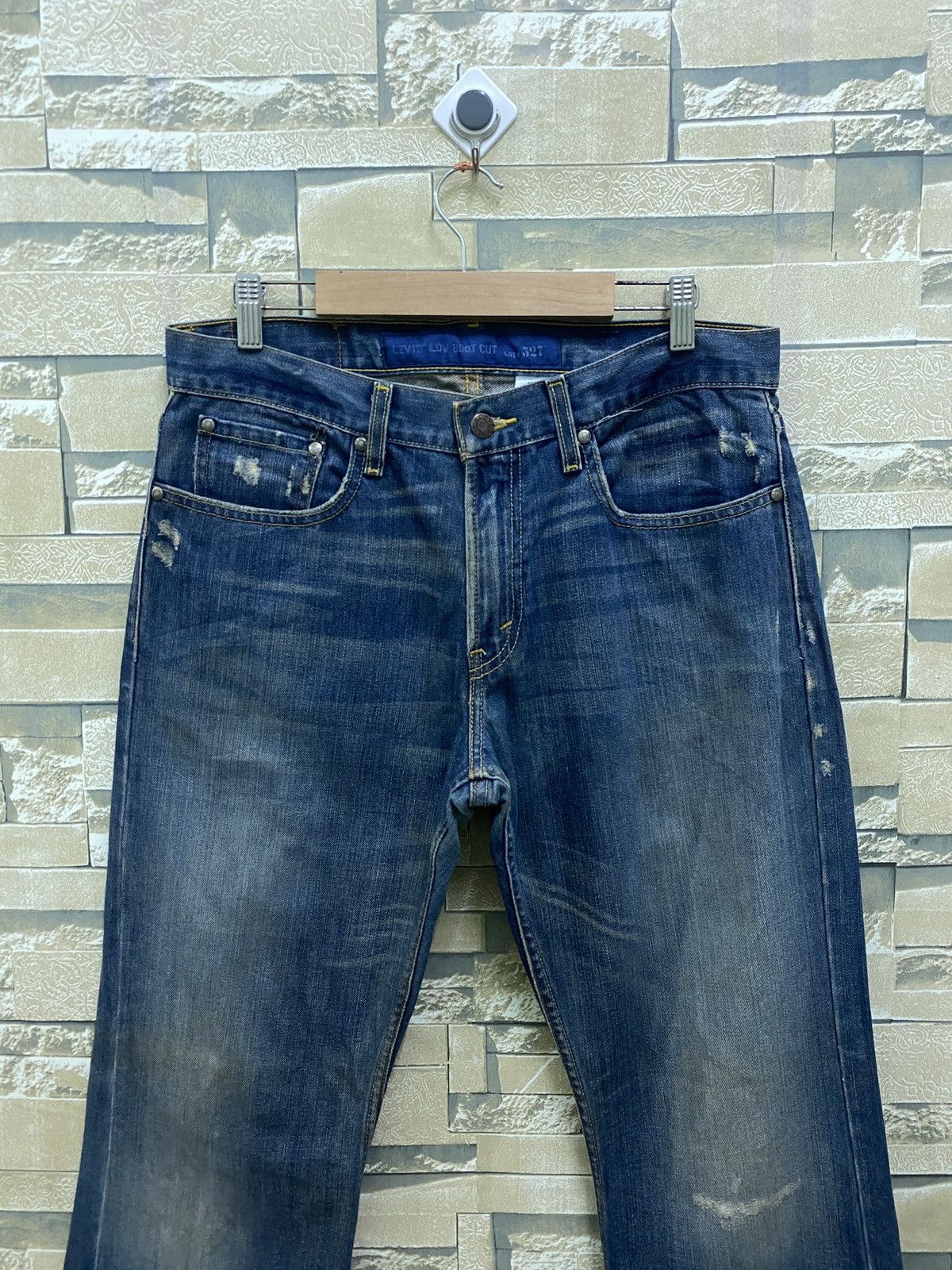 Levi's × Levi's Vintage Clothing × Vintage Vintage Levi's 527 Distressed Denim Bootcut Flared Jeans Size US 31 - 3 Thumbnail