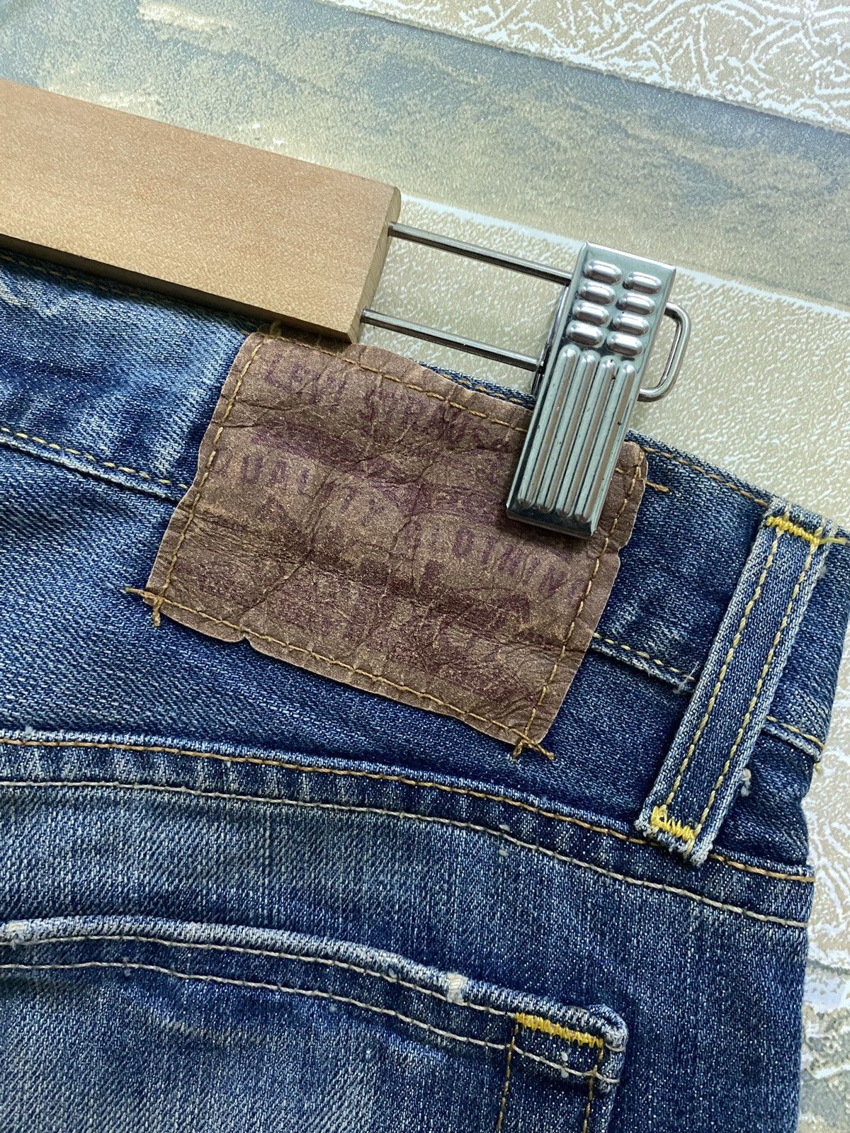 Levi's × Levi's Vintage Clothing × Vintage Vintage Levi's 527 Distressed Denim Bootcut Flared Jeans Size US 31 - 20 Thumbnail