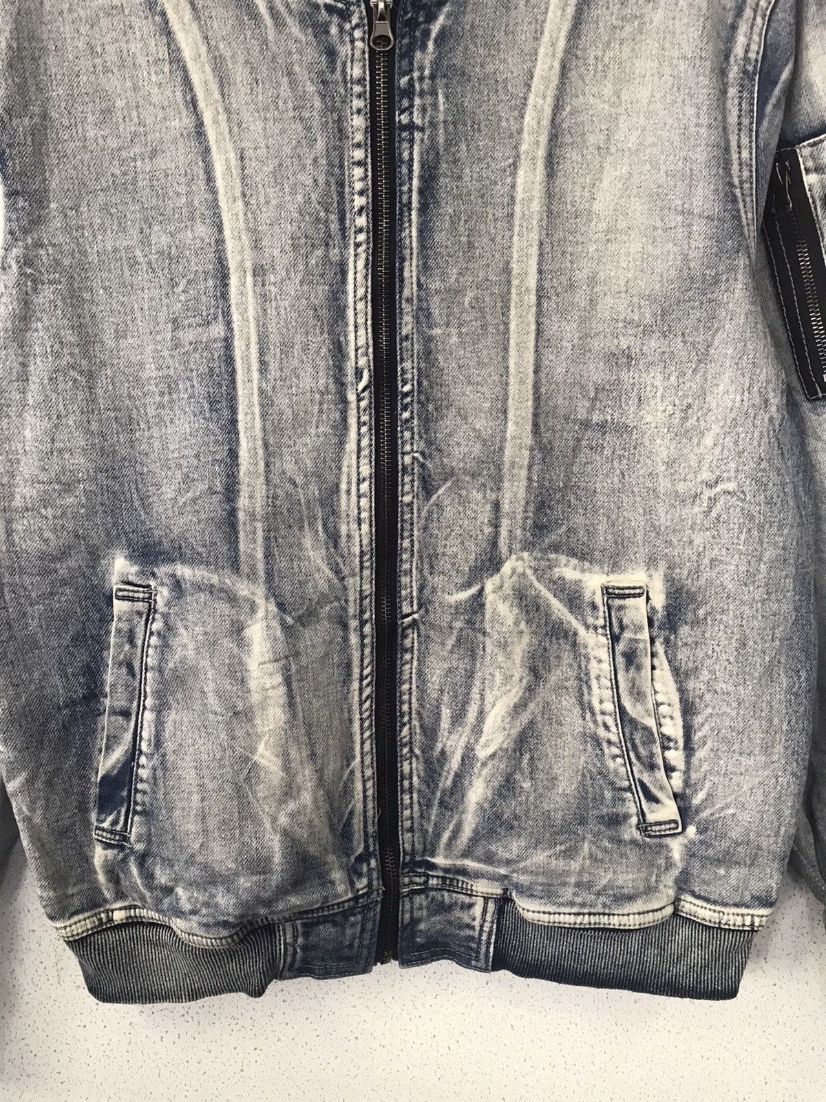 Japanese Brand Full Glow Acid Washed Blue Jacket Size US M / EU 48-50 / 2 - 7 Thumbnail