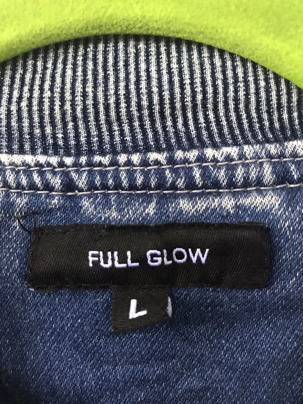 Japanese Brand Full Glow Acid Washed Blue Jacket Size US M / EU 48-50 / 2 - 13 Thumbnail