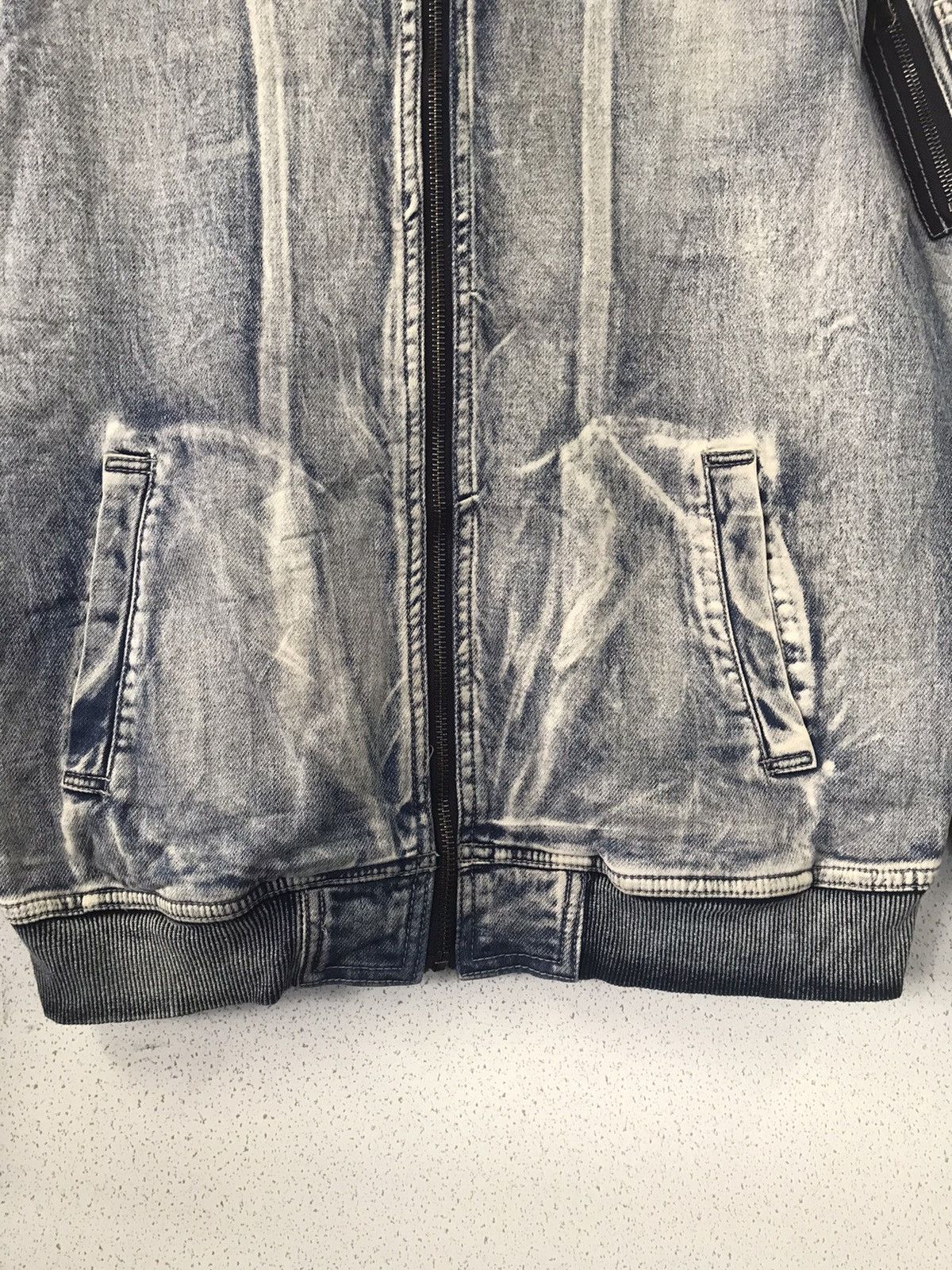 Japanese Brand Full Glow Acid Washed Blue Jacket Size US M / EU 48-50 / 2 - 8 Thumbnail
