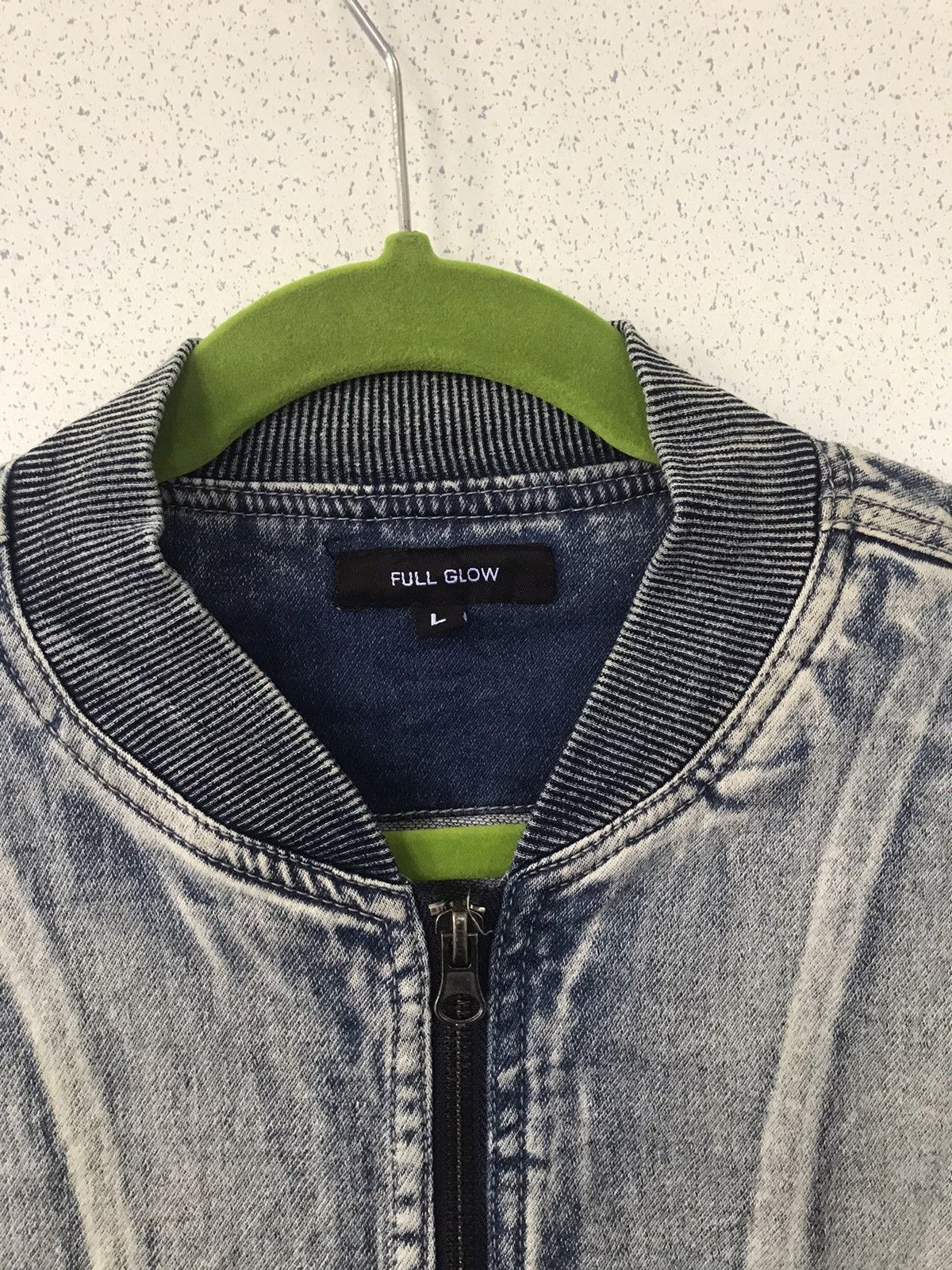 Japanese Brand Full Glow Acid Washed Blue Jacket Size US M / EU 48-50 / 2 - 6 Thumbnail