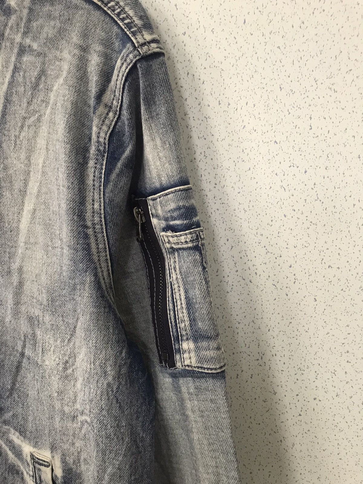 Japanese Brand Full Glow Acid Washed Blue Jacket Size US M / EU 48-50 / 2 - 9 Thumbnail