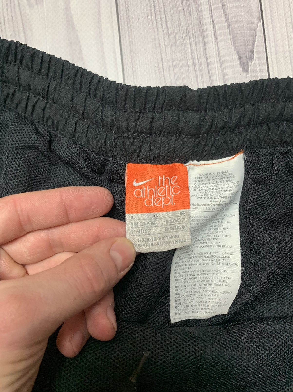 Nike × Vintage Vintage Nike drill pants size L joggers logo Size US 34 / EU 50 - 5 Thumbnail