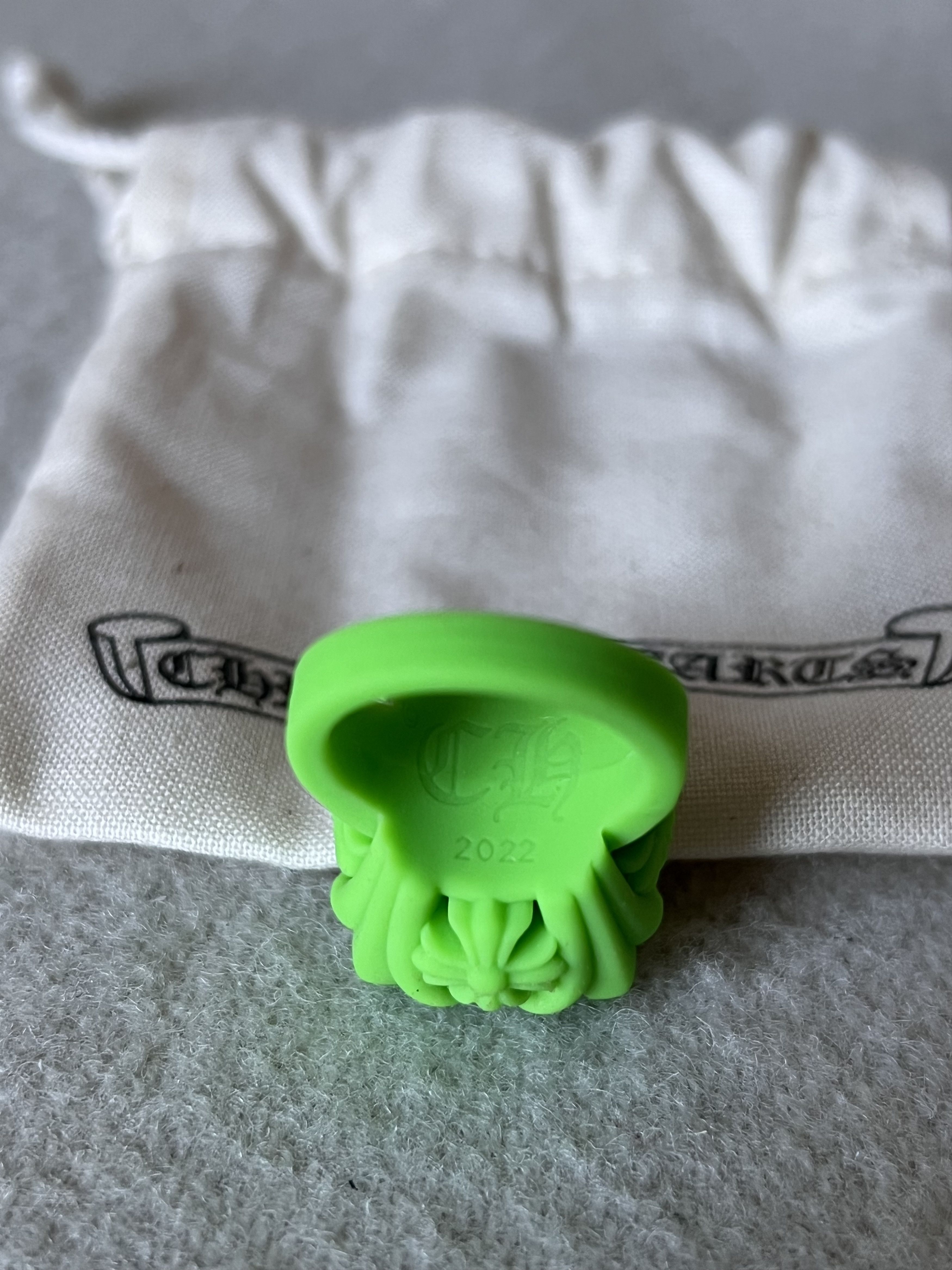 Chrome Hearts Chrome Hearts C + T Silicone Ring in Green Size ONE SIZE - 5 Thumbnail