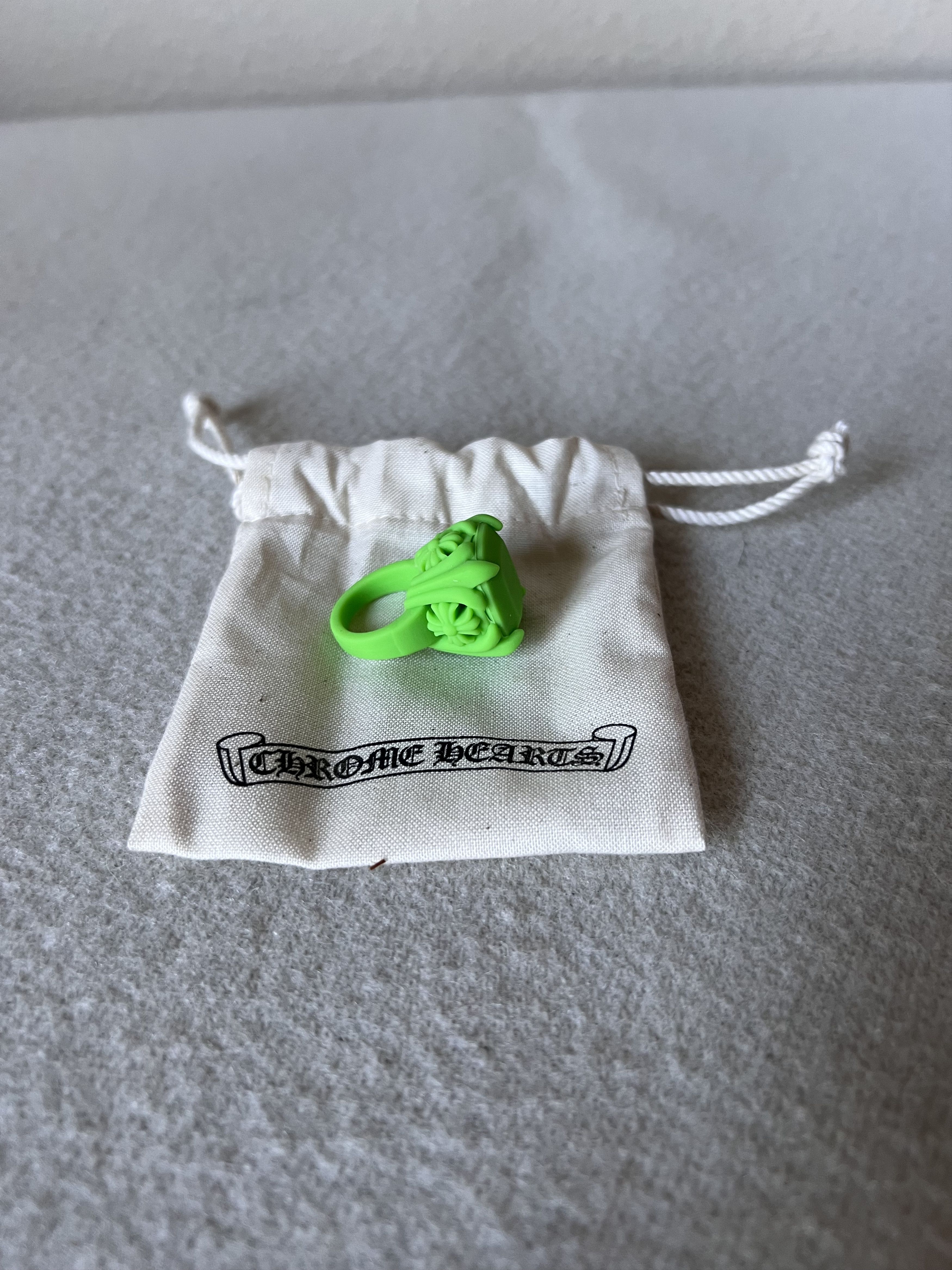 Chrome Hearts Chrome Hearts C + T Silicone Ring in Green Size ONE SIZE - 4 Thumbnail