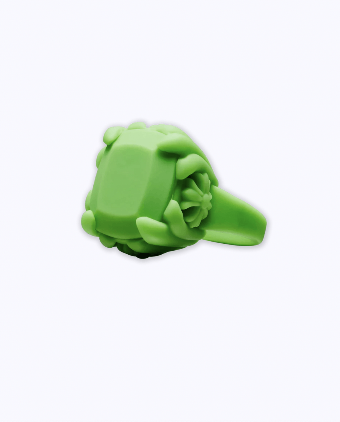 Chrome Hearts Chrome Hearts C + T Silicone Ring in Green Size ONE SIZE - 1 Thumbnail