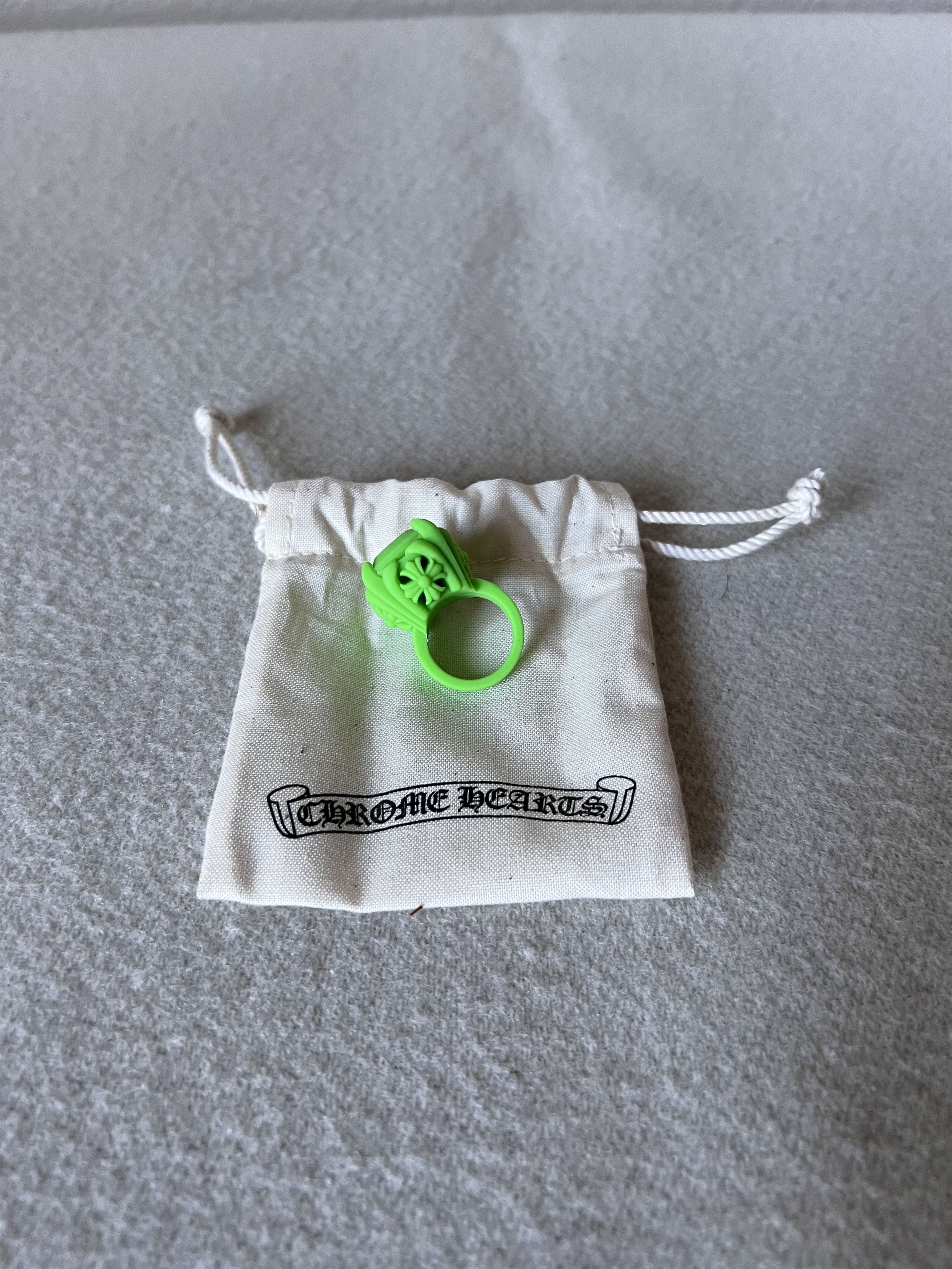 Chrome Hearts Chrome Hearts C + T Silicone Ring in Green Size ONE SIZE - 2 Thumbnail