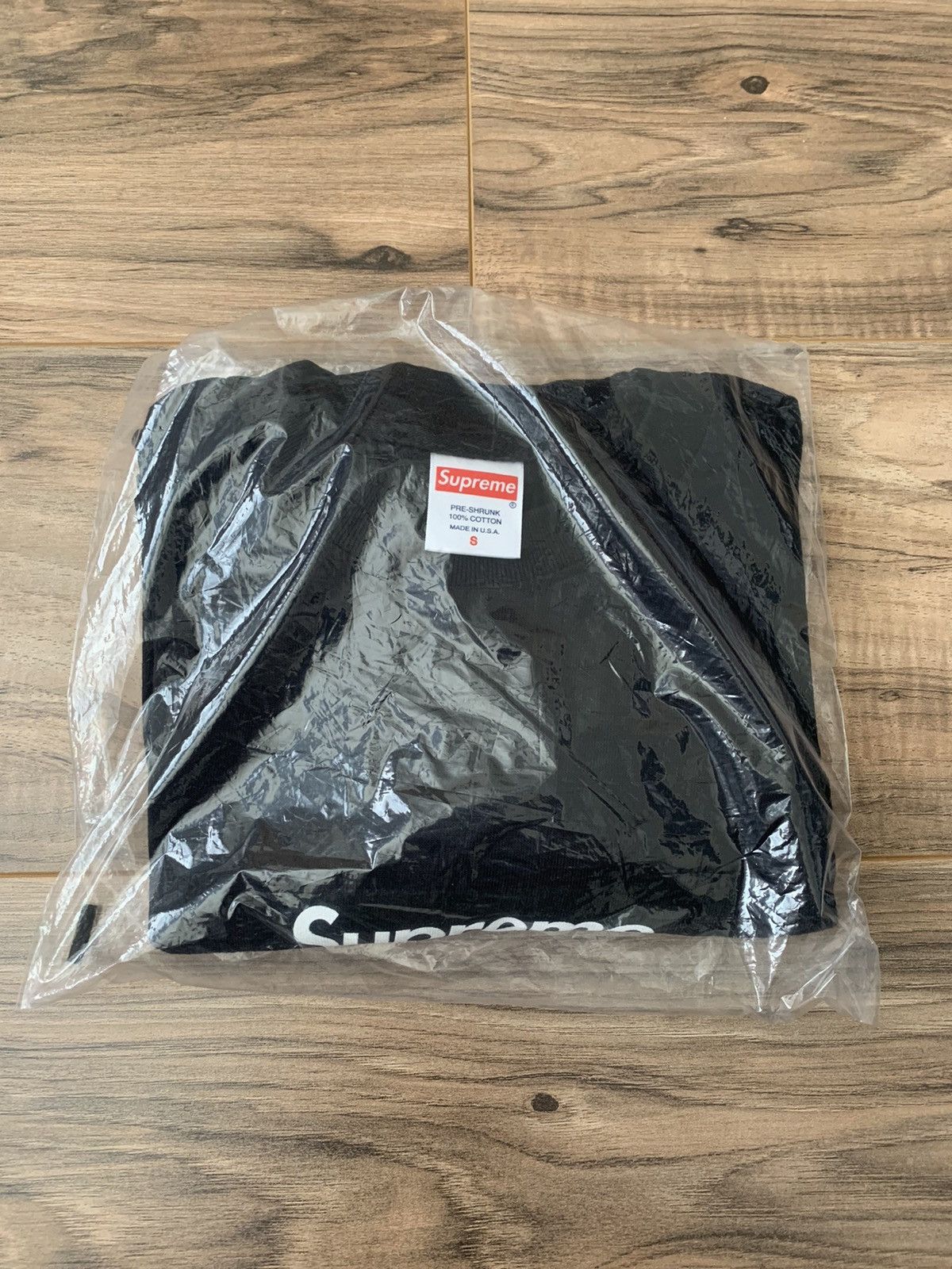 image of Supreme Box Logo L/s Tee in Black, Men's (Size Small)