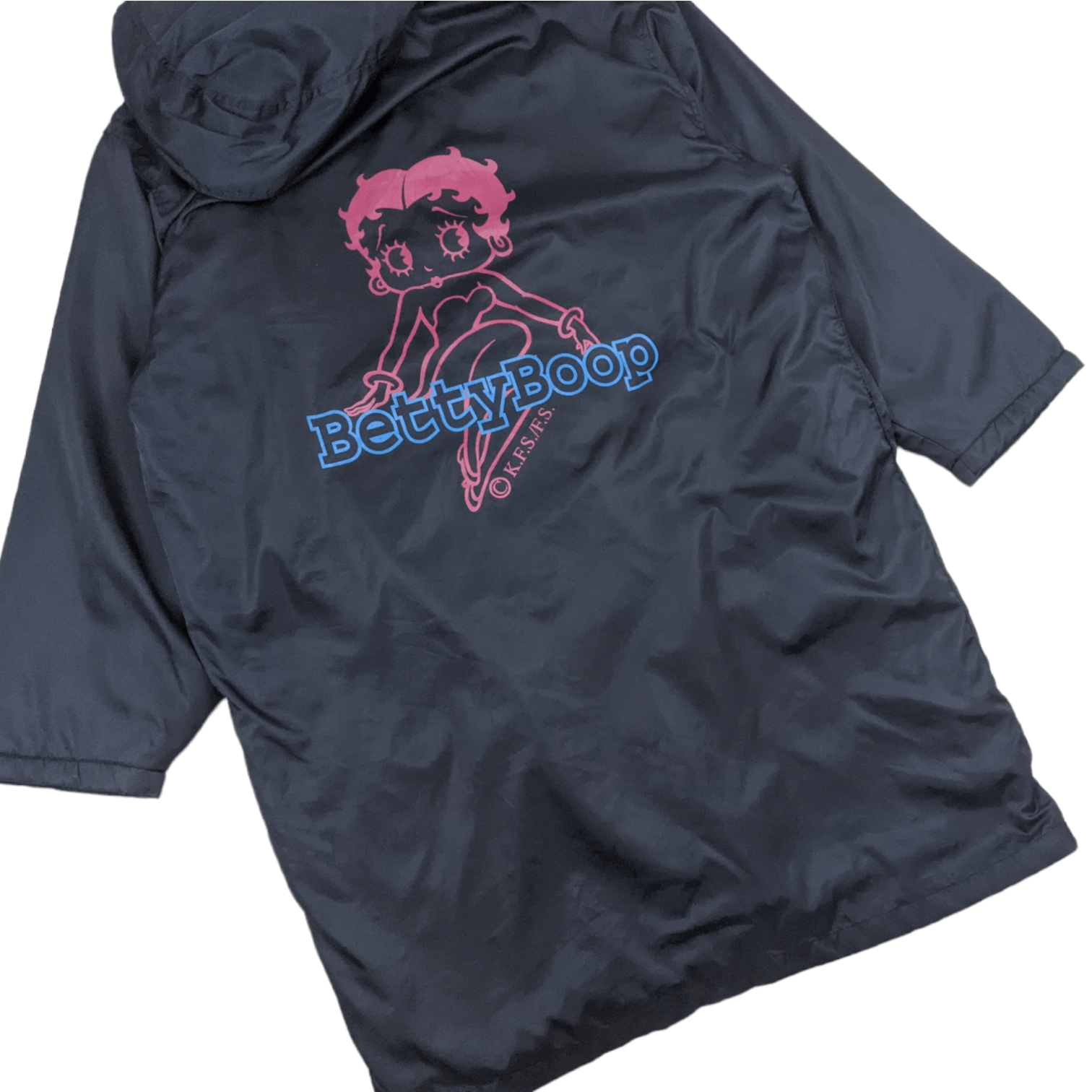 Cartoon Network Vintage 90's BETTY BOOP Windbreaker Winter Longline Jacket Size US XL / EU 56 / 4 - 7 Thumbnail