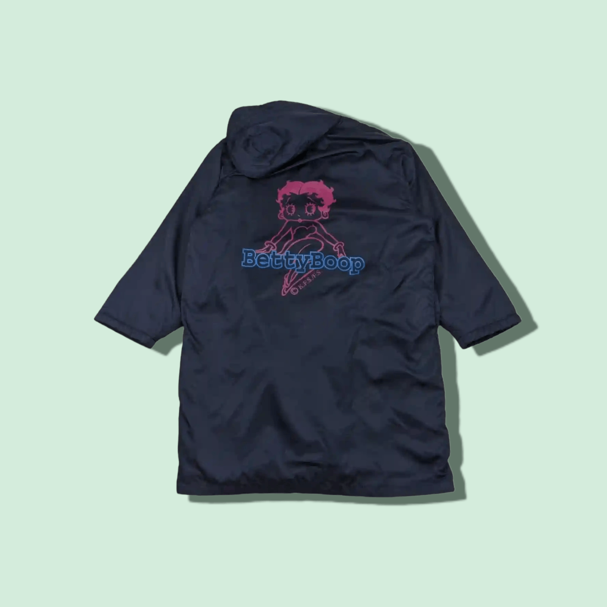 Cartoon Network Vintage 90's BETTY BOOP Windbreaker Winter Longline Jacket Size US XL / EU 56 / 4 - 1 Thumbnail