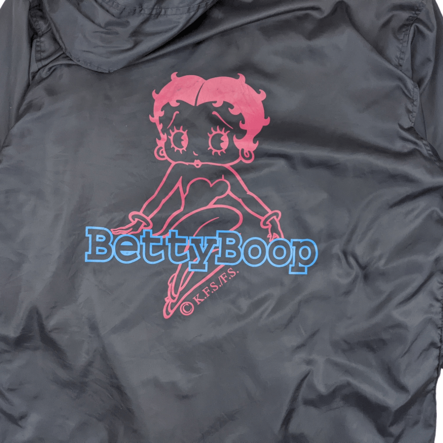 Cartoon Network Vintage 90's BETTY BOOP Windbreaker Winter Longline Jacket Size US XL / EU 56 / 4 - 8 Thumbnail