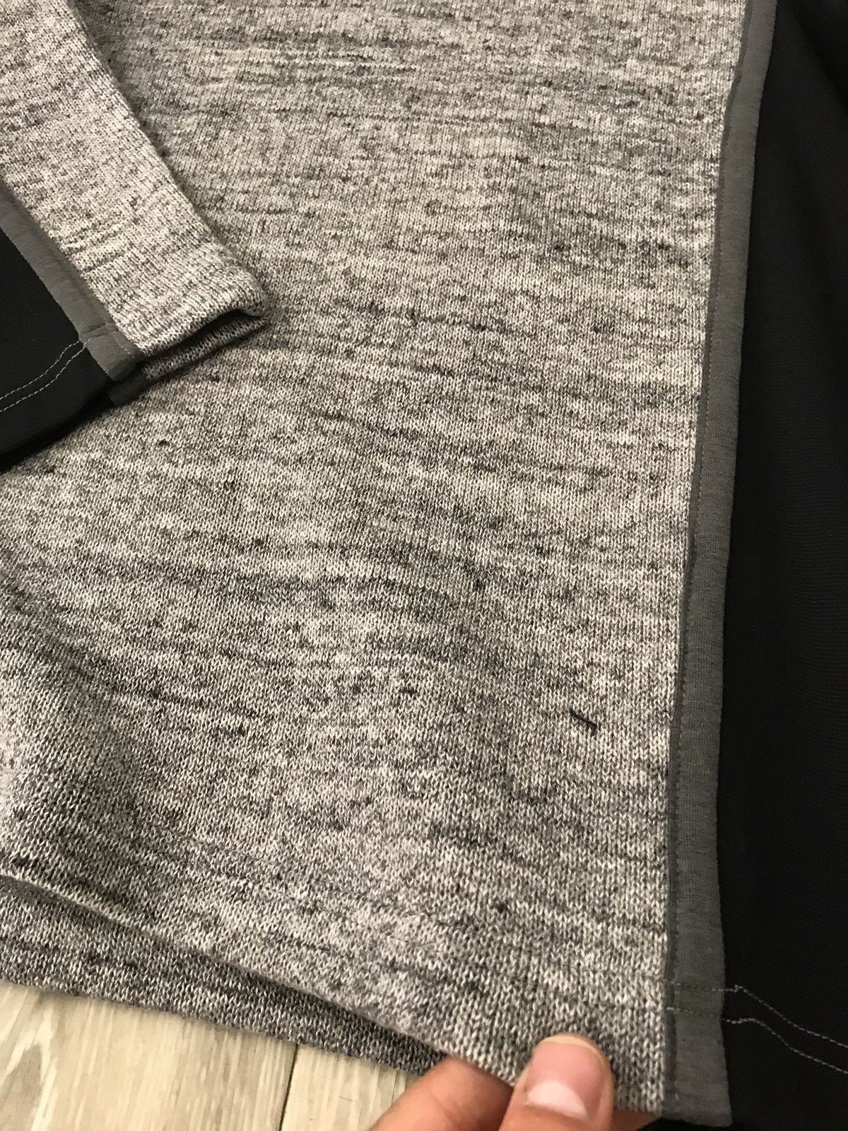 N.Hoolywood Mock Neck Grey & Black Knit Size US M / EU 48-50 / 2 - 5 Thumbnail