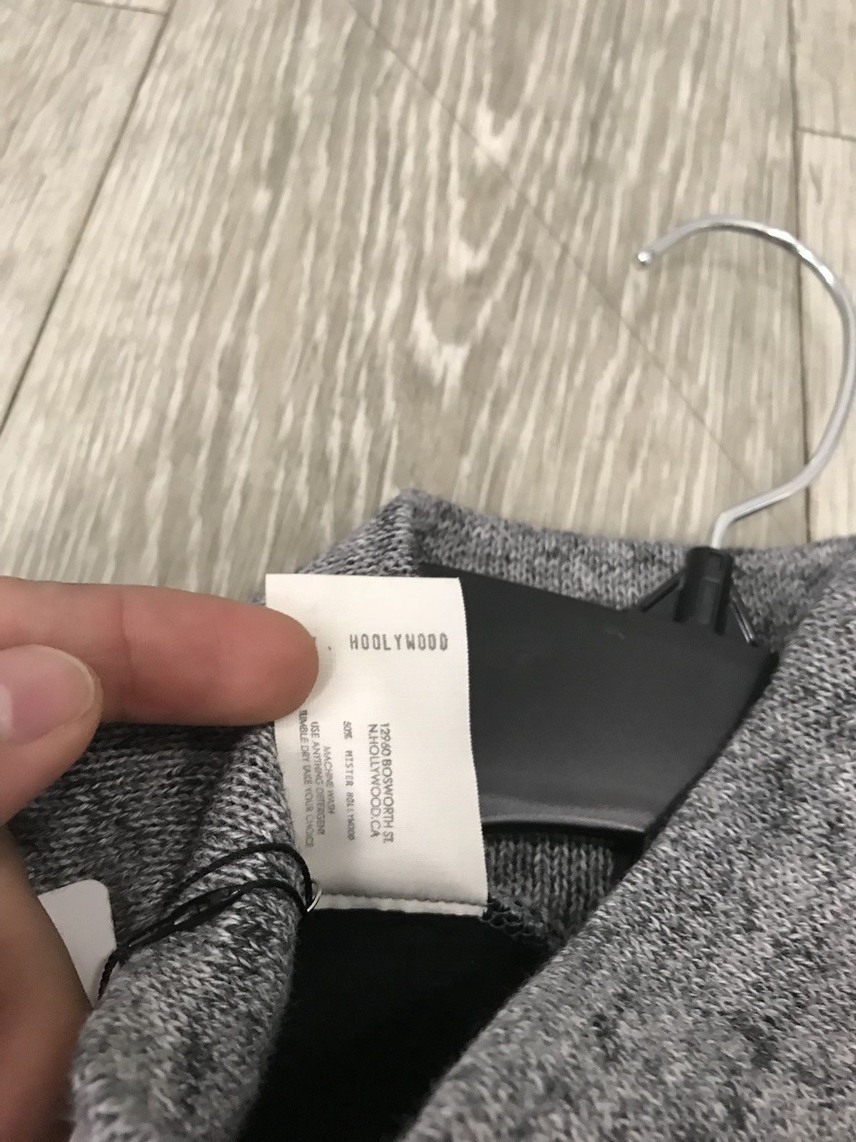 N.Hoolywood Mock Neck Grey & Black Knit Size US M / EU 48-50 / 2 - 9 Thumbnail