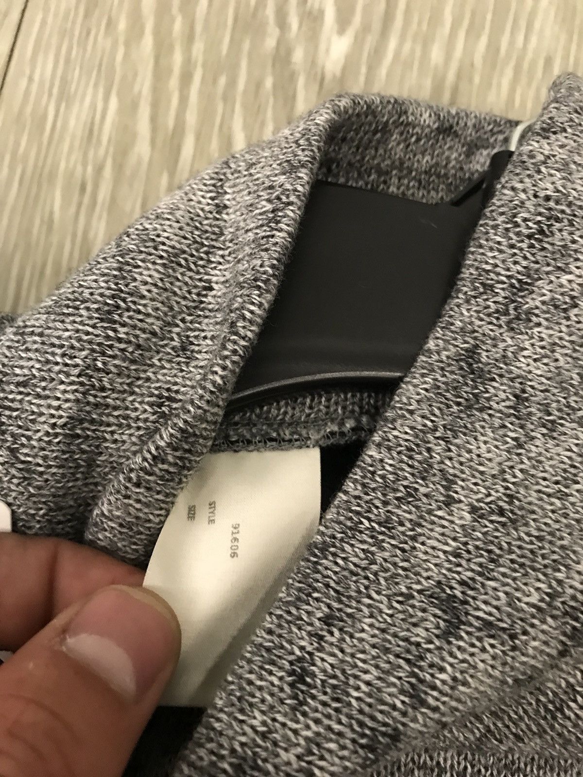 N.Hoolywood Mock Neck Grey & Black Knit Size US M / EU 48-50 / 2 - 8 Thumbnail
