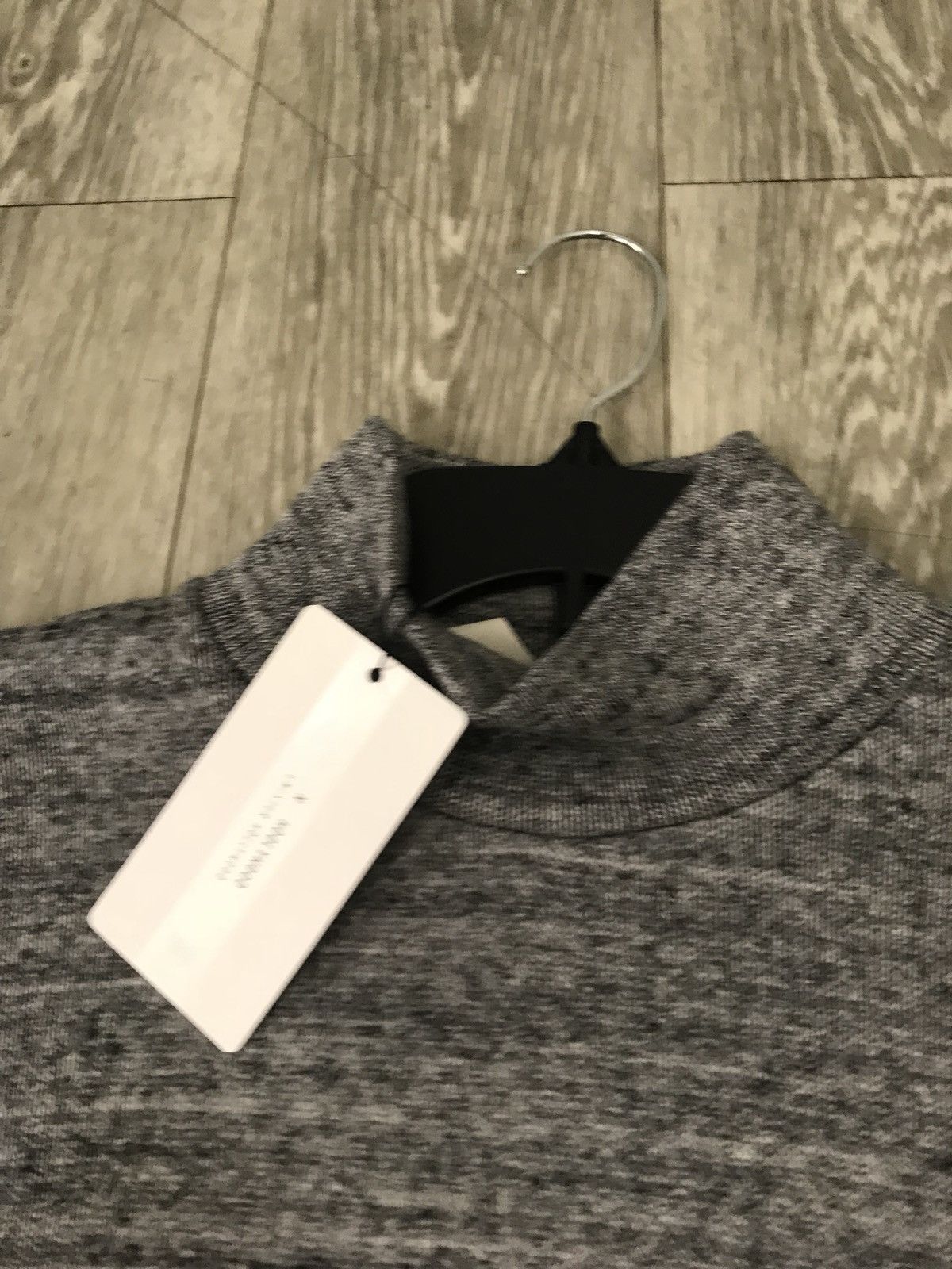 N.Hoolywood Mock Neck Grey & Black Knit Size US M / EU 48-50 / 2 - 7 Thumbnail