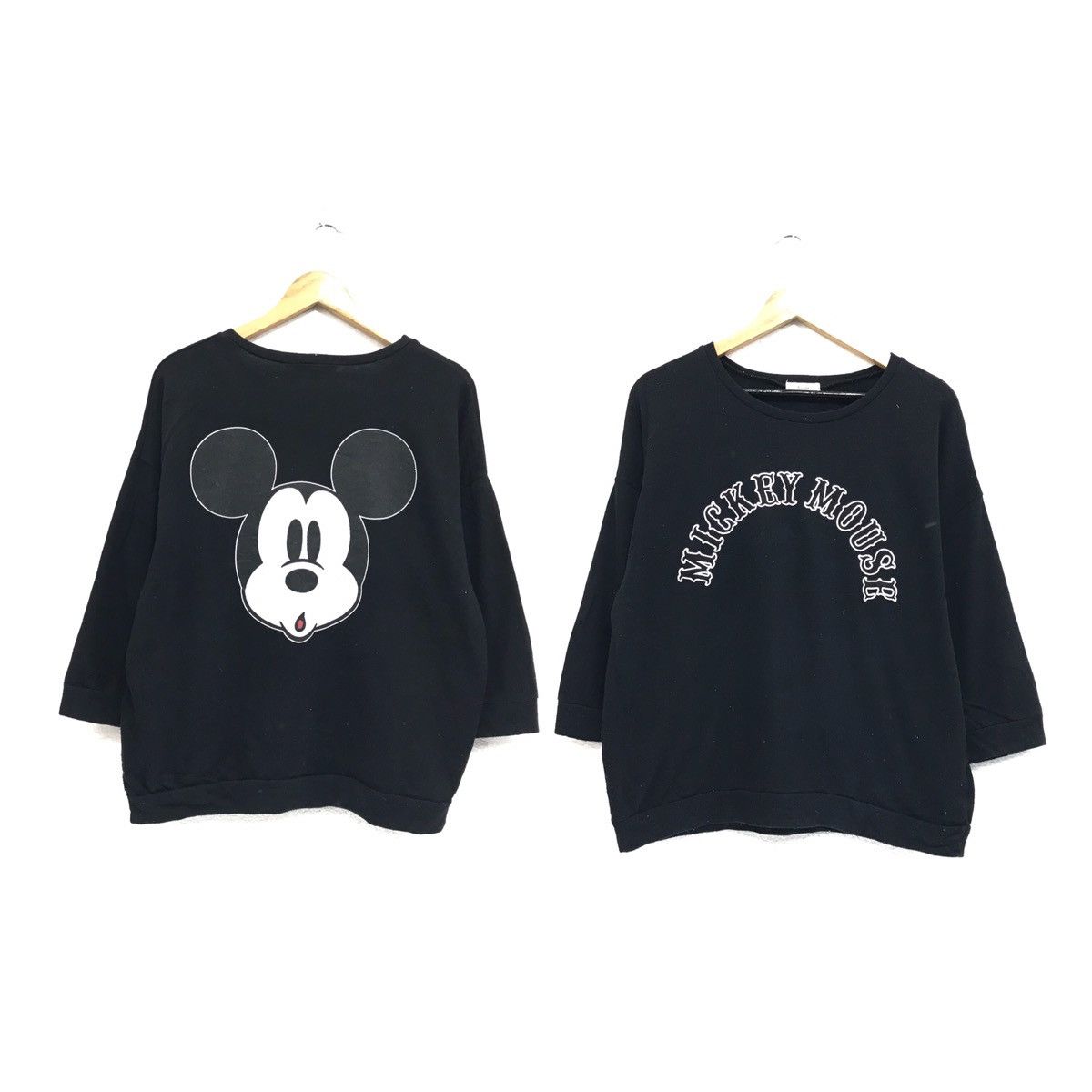 Disney × Japanese Brand × Mickey Mouse Mickey Mouse Sweatshirt Crewneck Biglogo Mickey Design Size M / US 6-8 / IT 42-44 - 1 Thumbnail