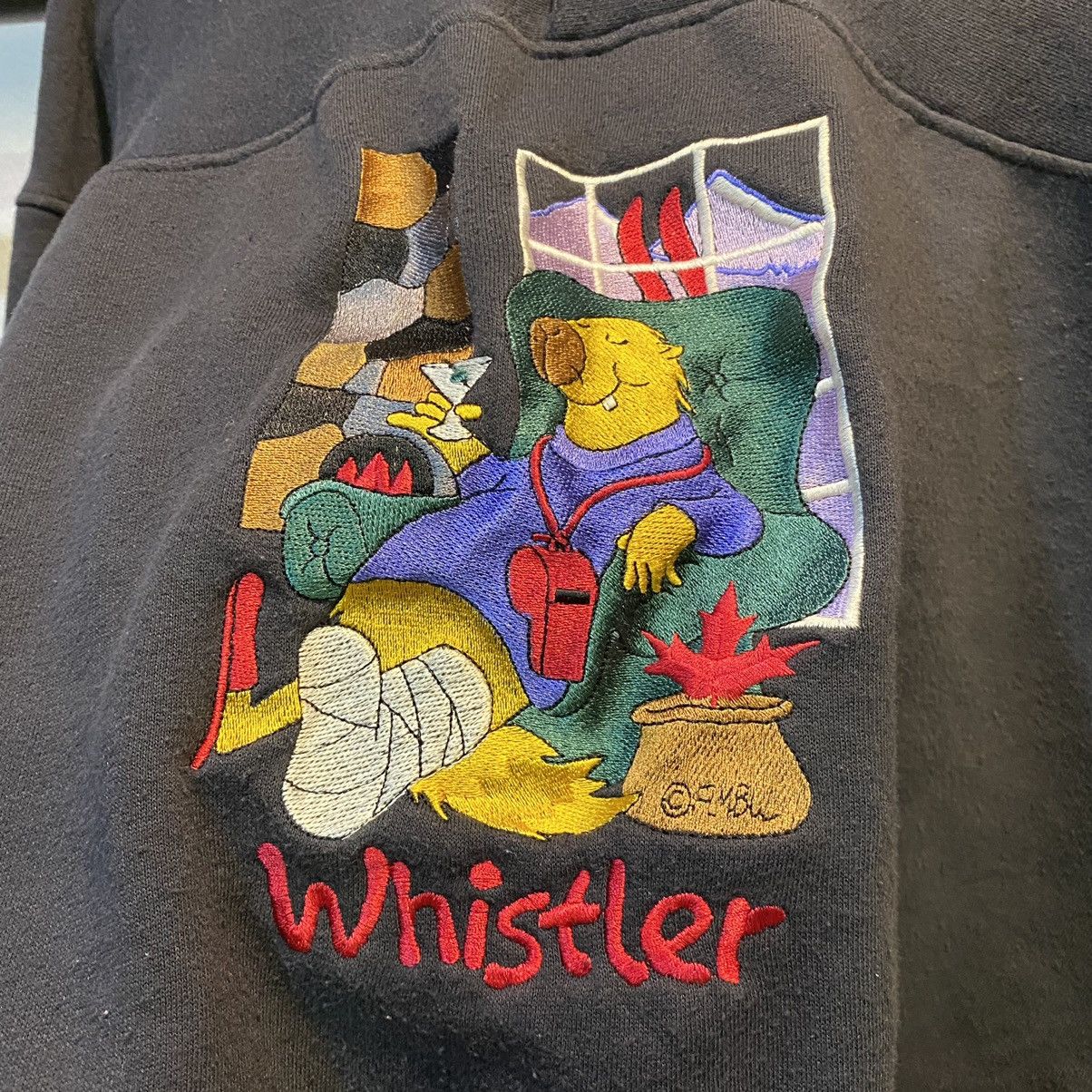 Berg & Berg × Vintage VINTAGE‼️Berg & Berg Whistler Canada Embroided Sweatshirt Size US L / EU 52-54 / 3 - 3 Thumbnail