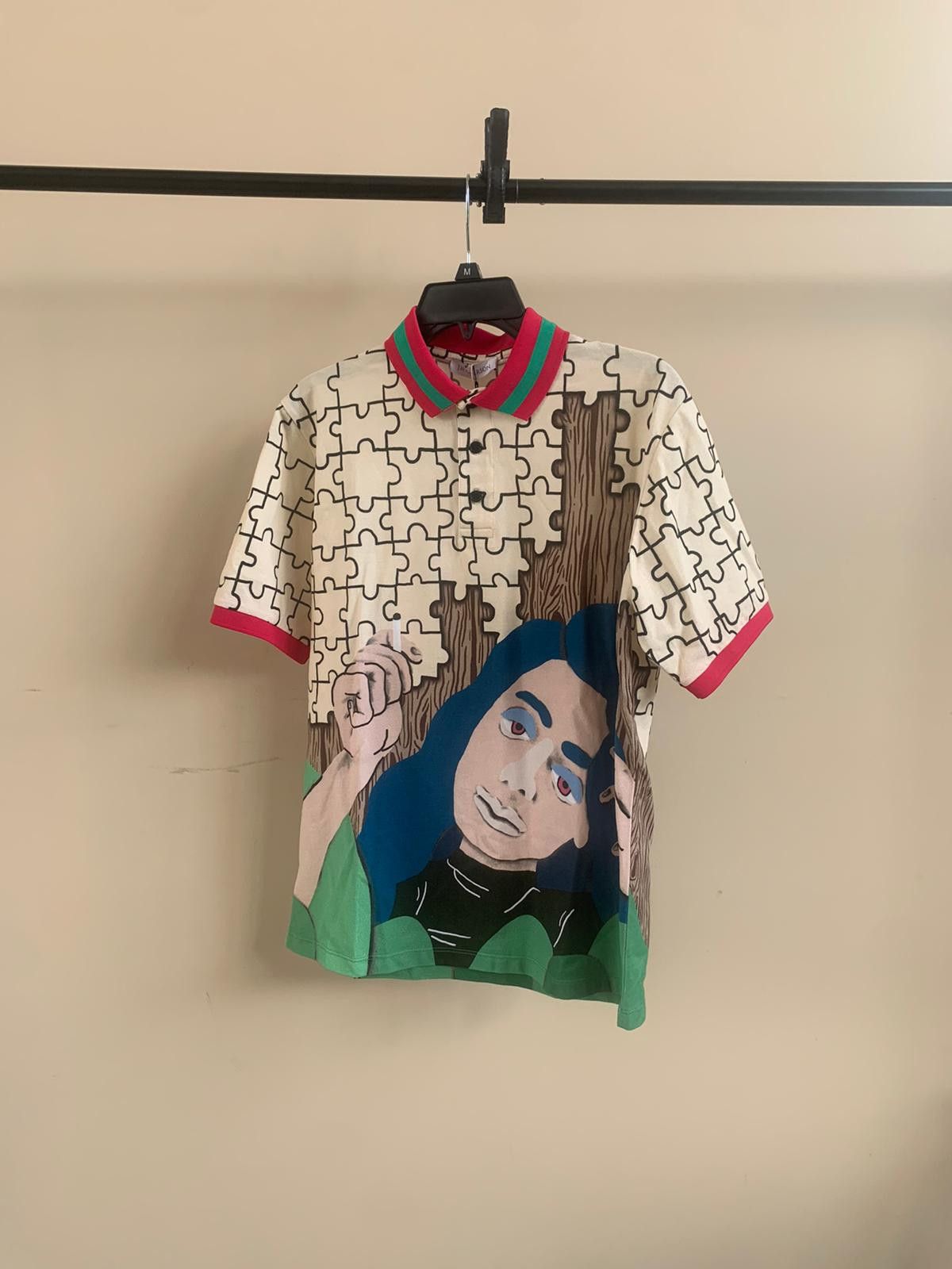 JW Anderson Puzzle Graphic Polo in Multicolor Size US XS / EU 42 / 0 - 1 Thumbnail