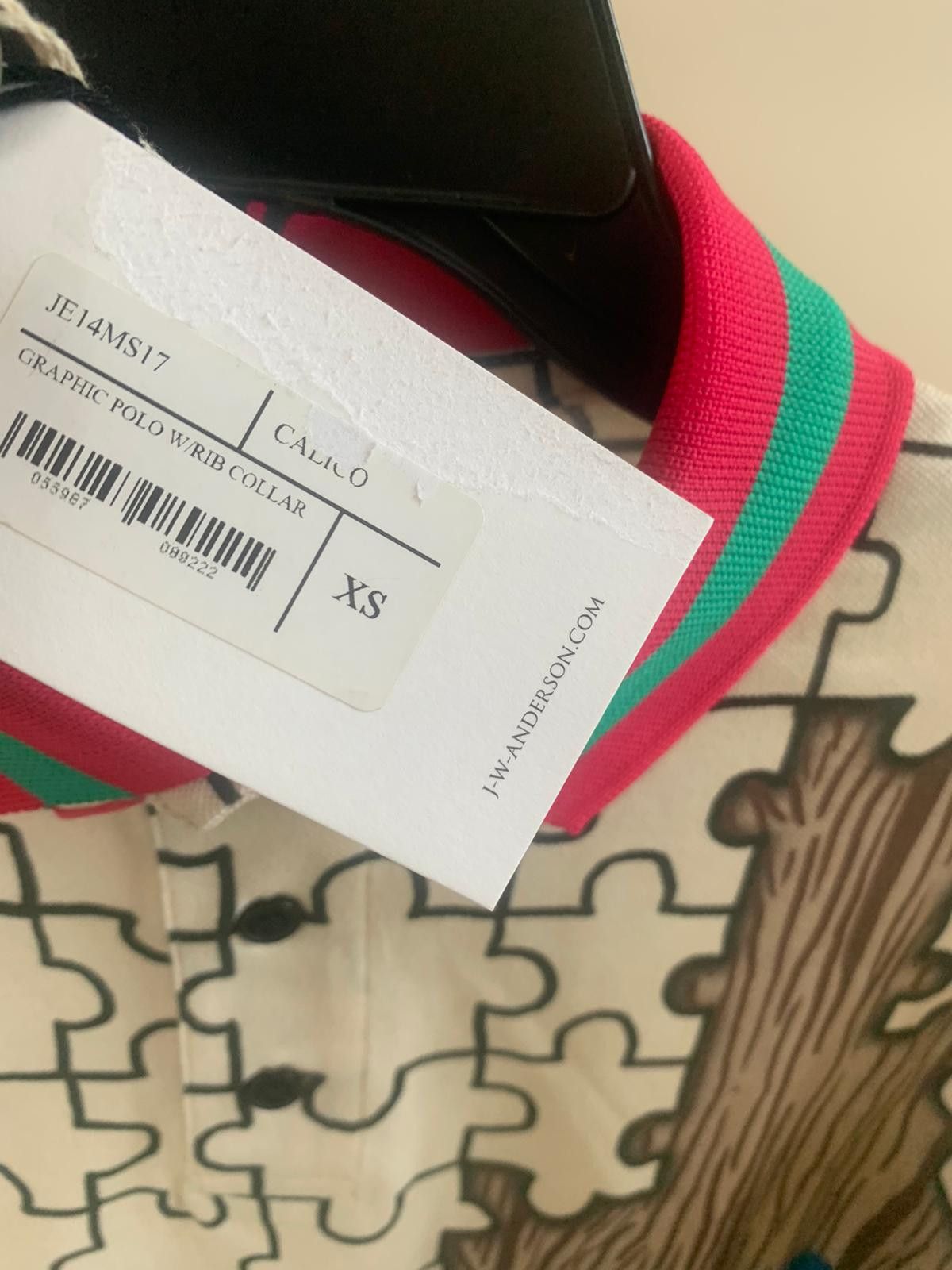 JW Anderson Puzzle Graphic Polo in Multicolor Size US XS / EU 42 / 0 - 10 Thumbnail